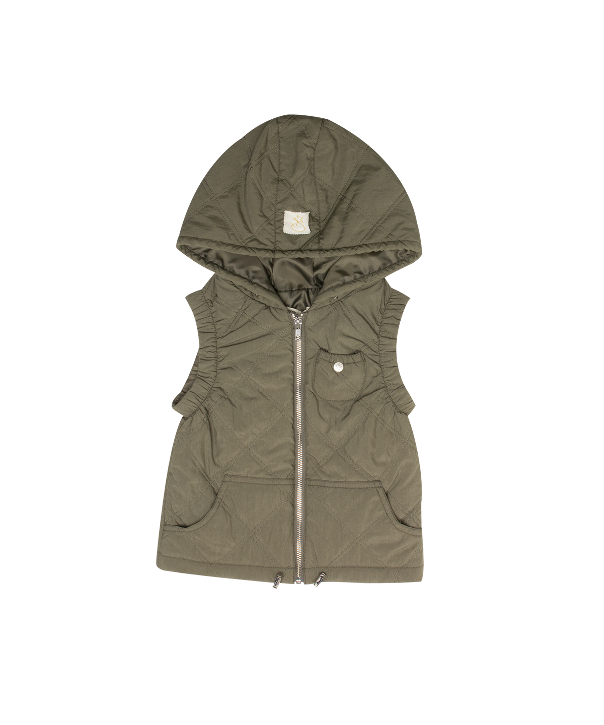 Lyla Quilted Vest - Green