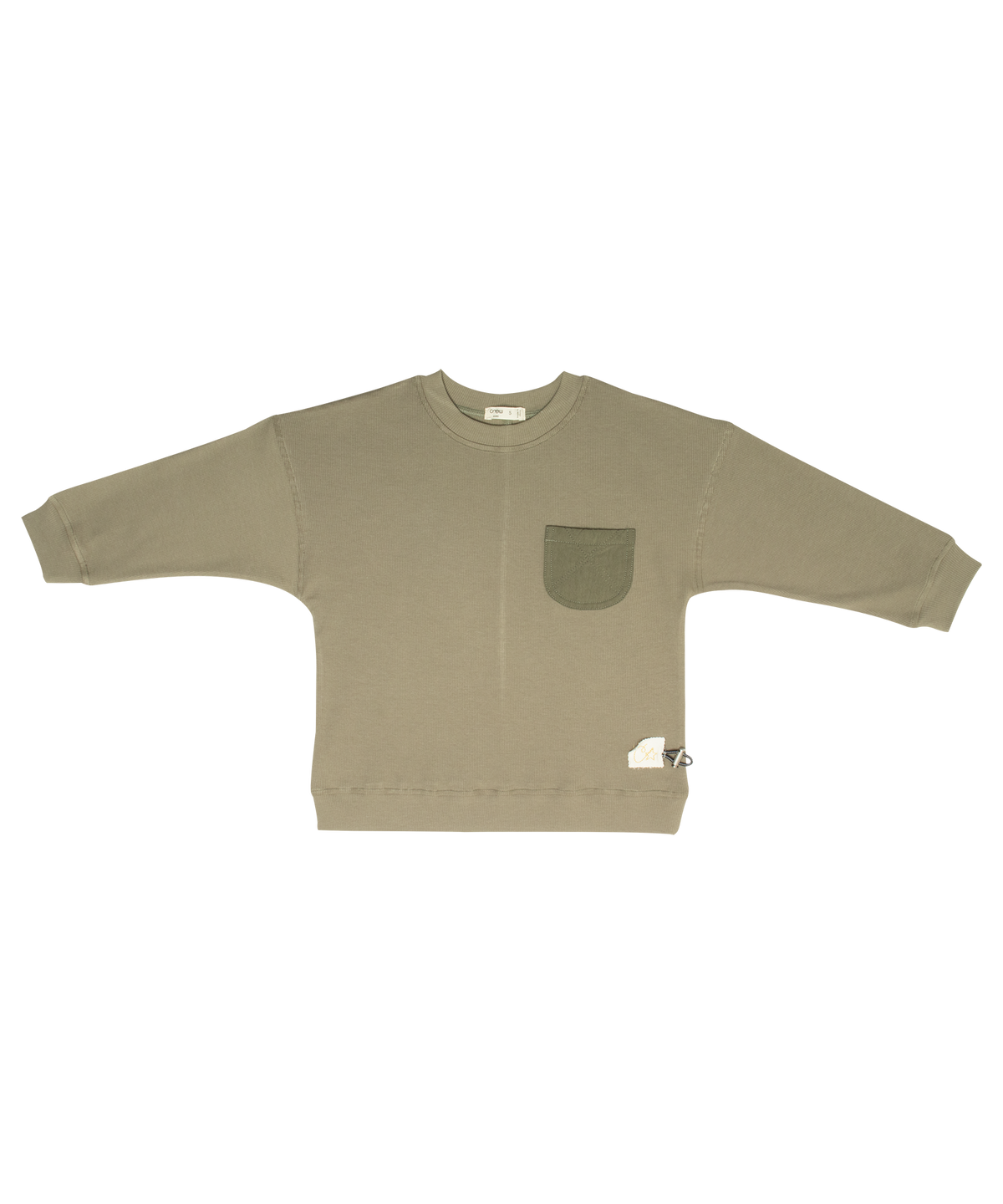 Teddi Ribbed Sweatshirt - Green