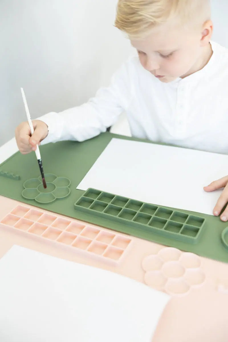 Silicone Activity Painting Mat MKS Miminoo Sage