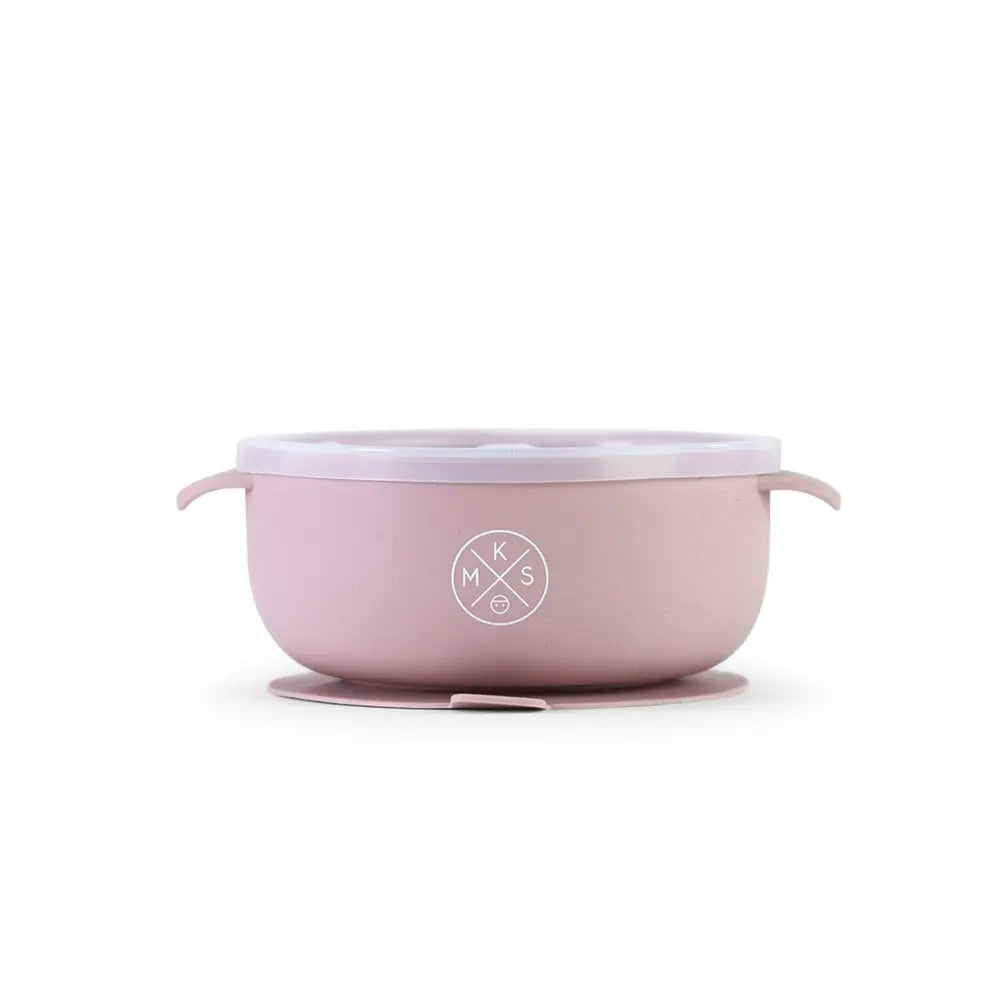 Silicone Bowl with lid - Lilac