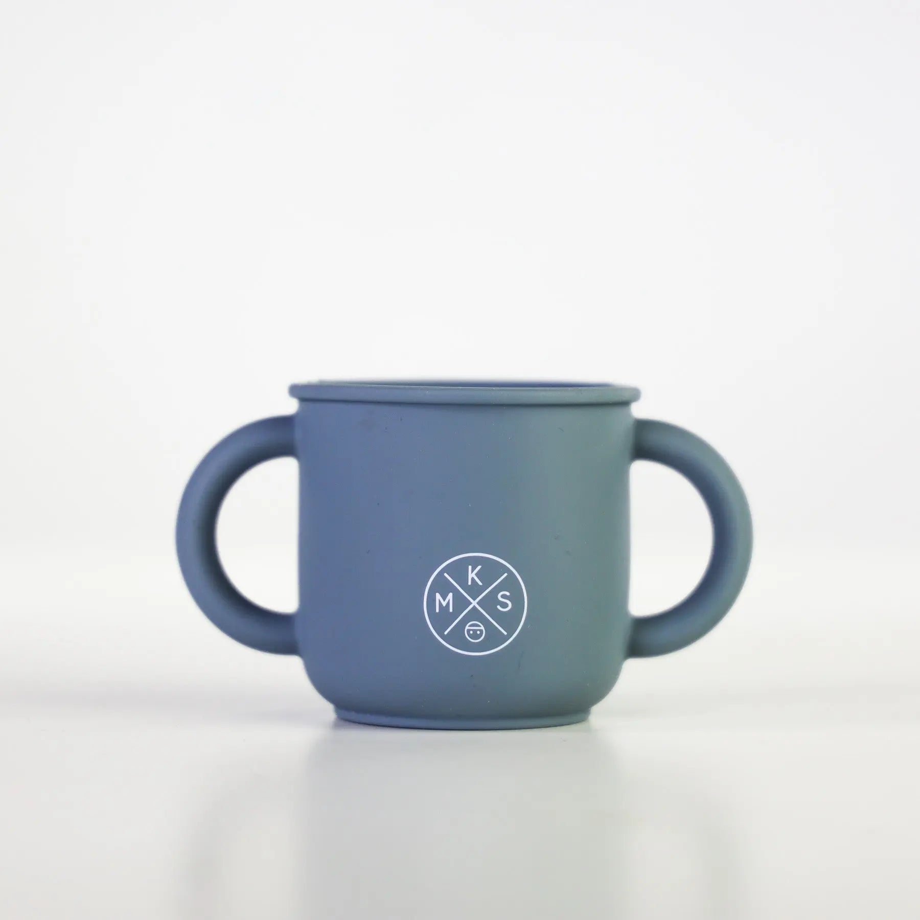 Silicone Sippy Cup with lid and handles Charcoal