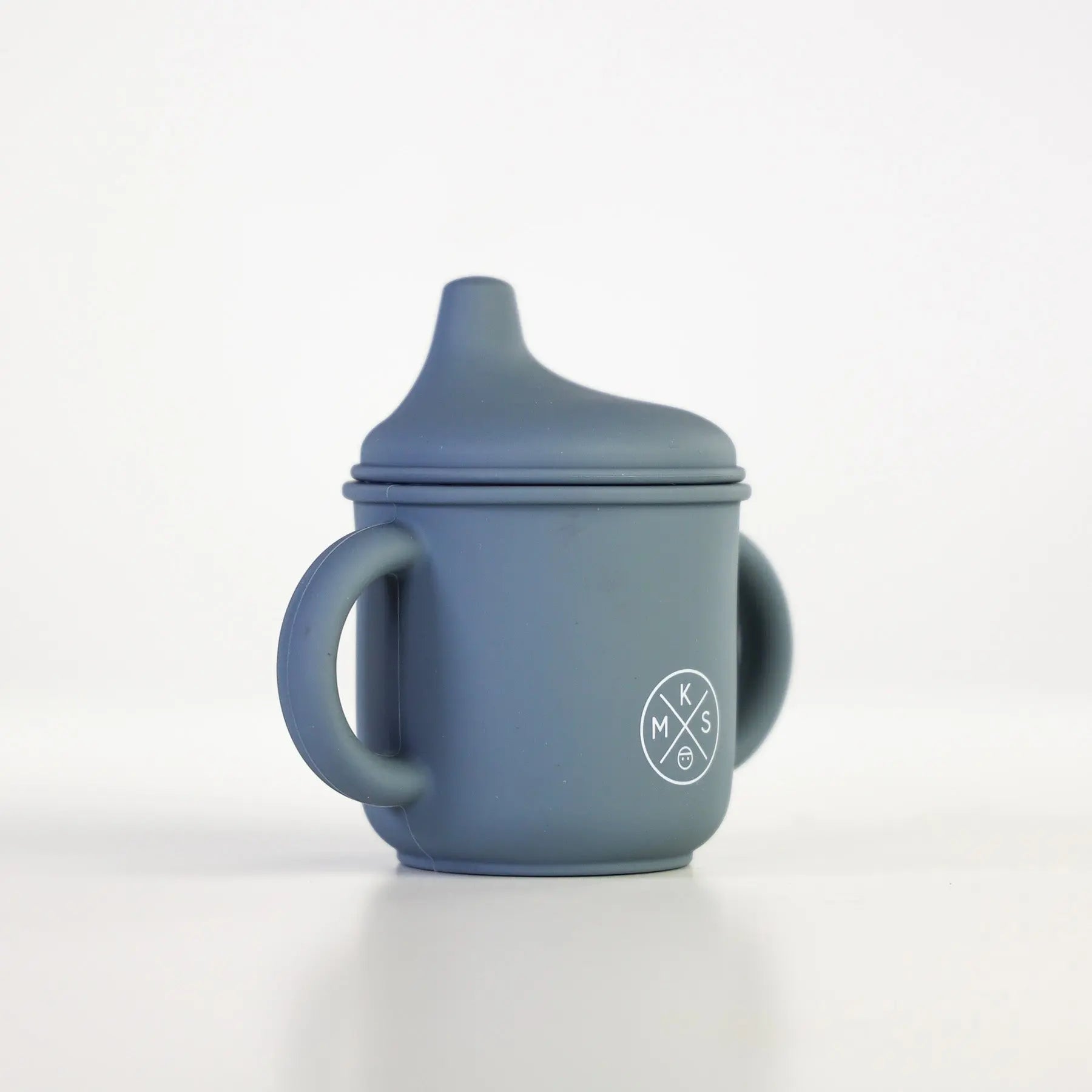 Silicone Sippy Cup with lid and handles Charcoal
