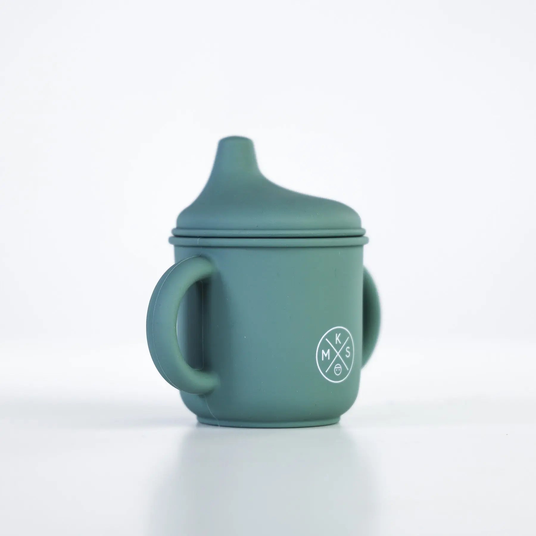 Silicone Sippy Cup with lid and handles Duck