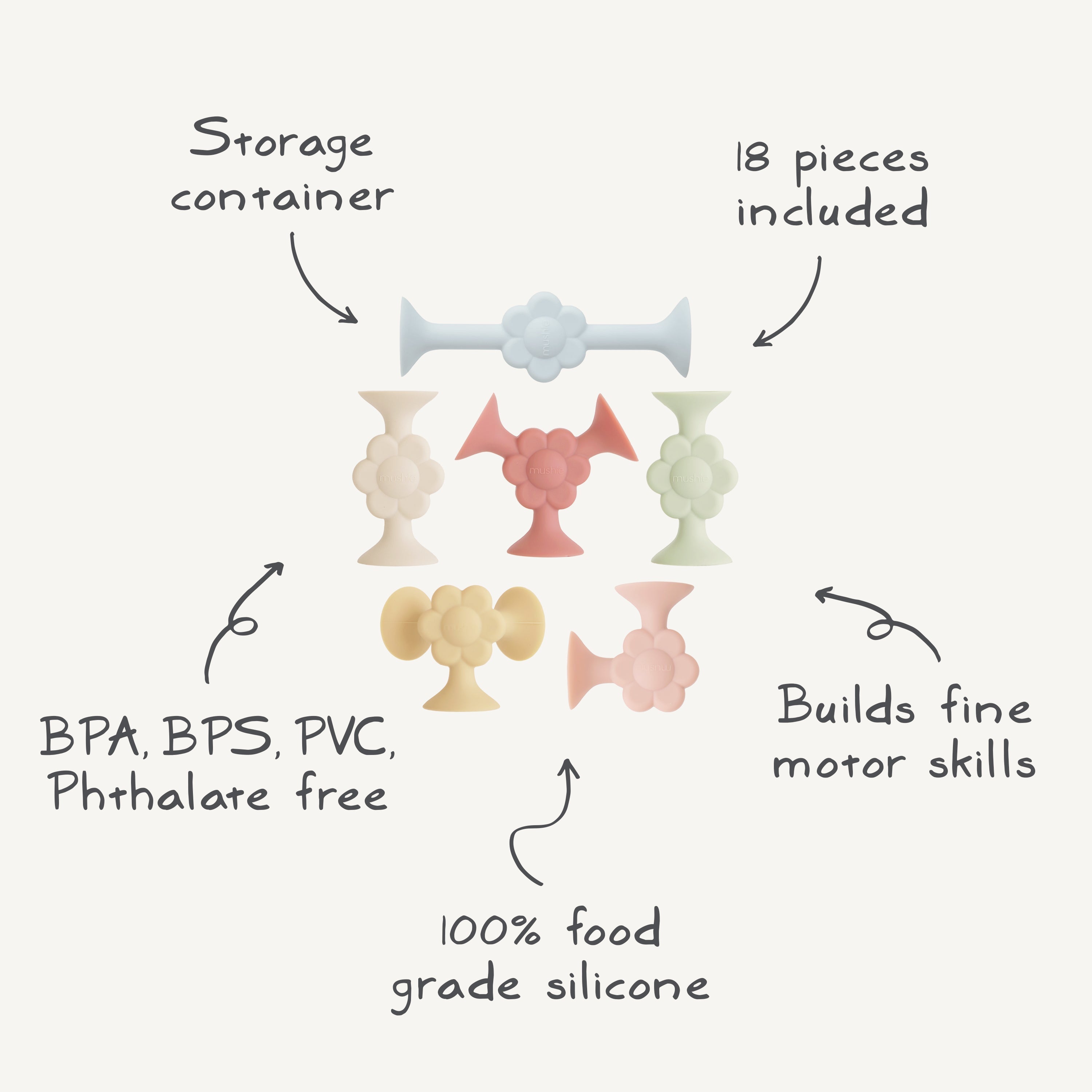 Daisy Silicone Suction Builders