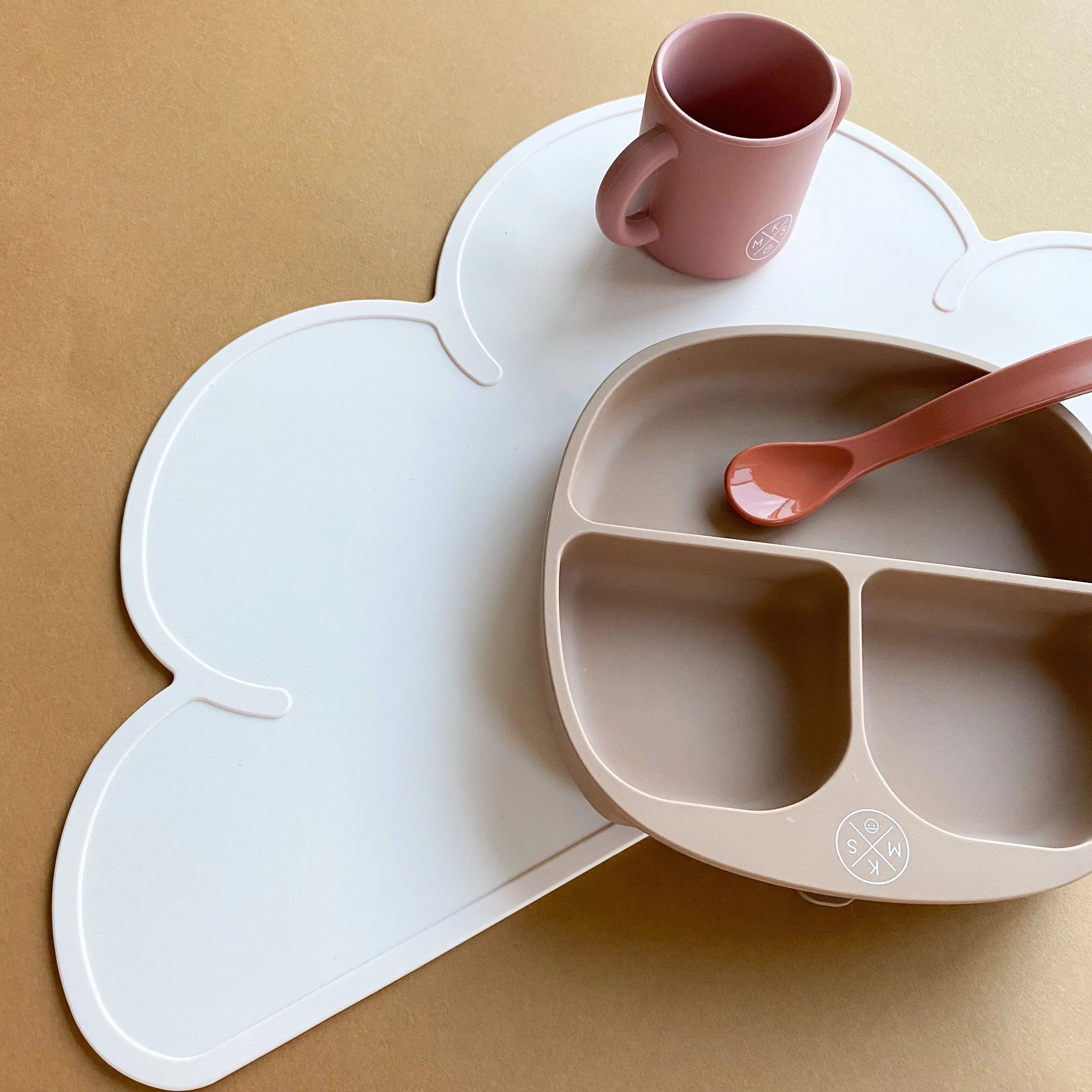 Silicone suction plate - Taupe