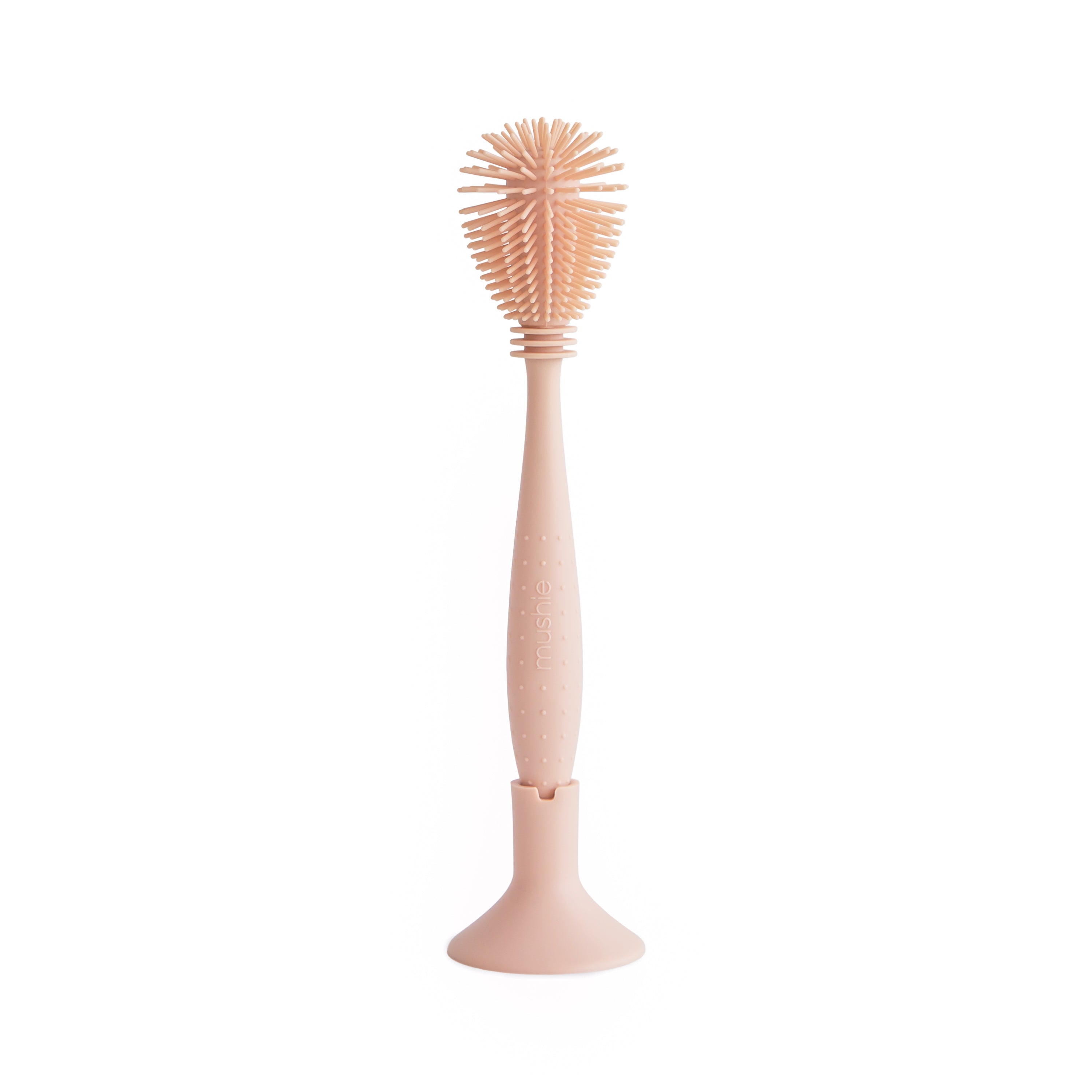 Silicone Baby Bottle Brush Silicone Baby Bottle Brush Mushie Blush  