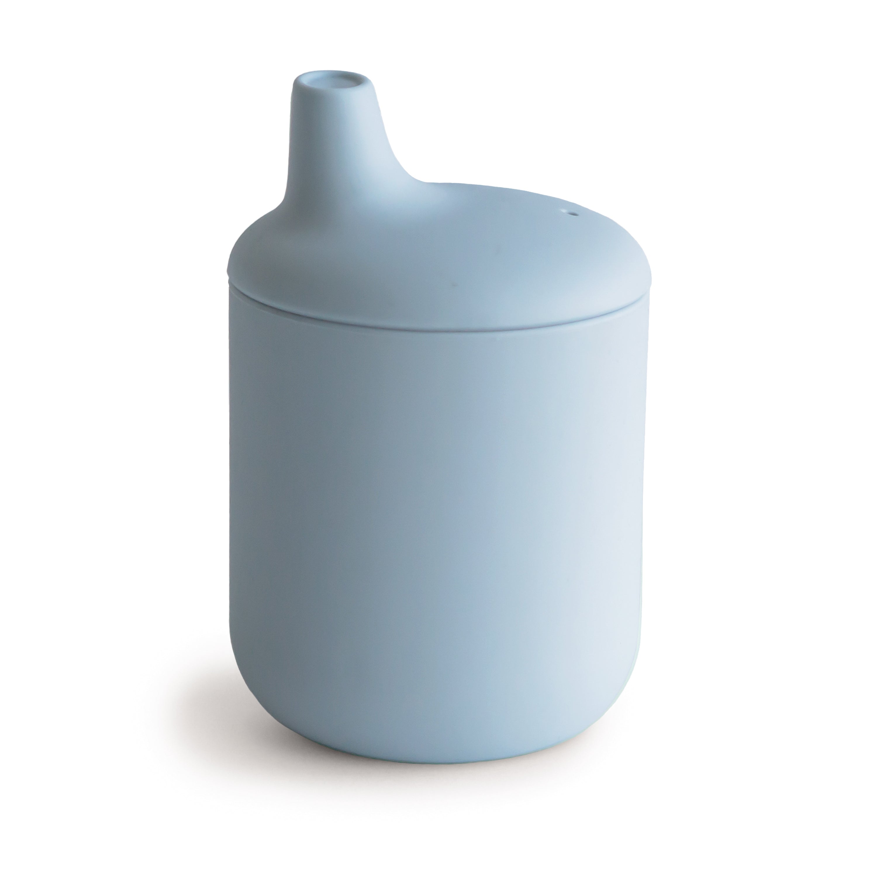 Silicone Sippy Cup Silicone Sippy Cup Mushie Powder Blue  