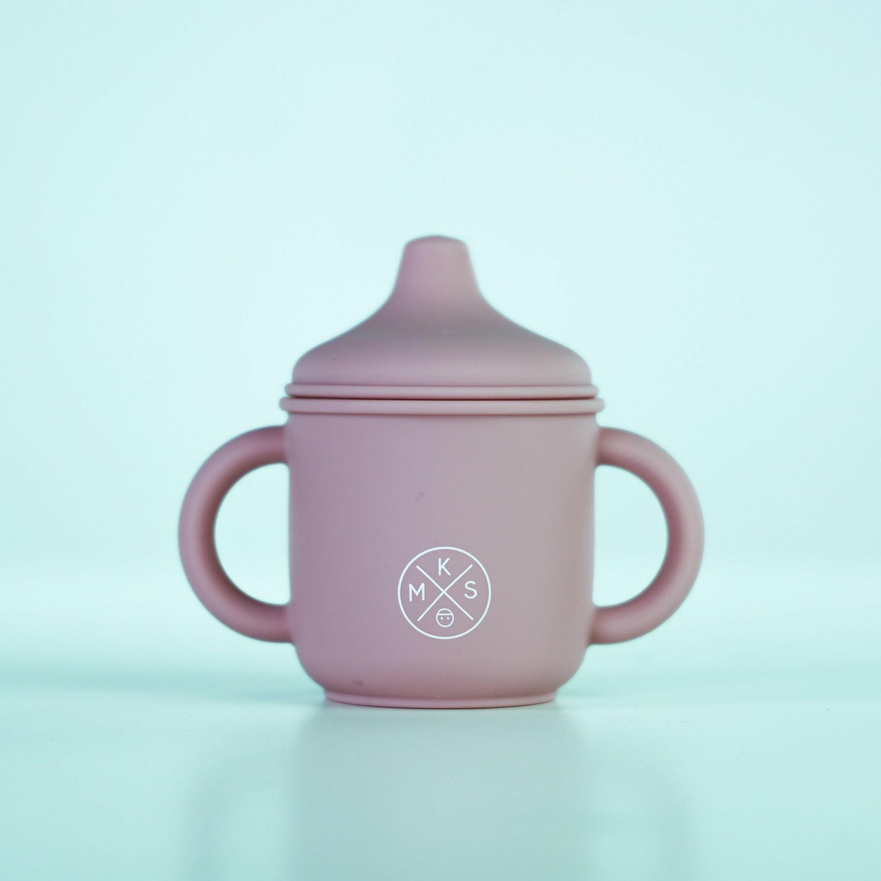 Silicone Sippy Cup with lid and handles Lilac Drinking cup MKS Miminoo   