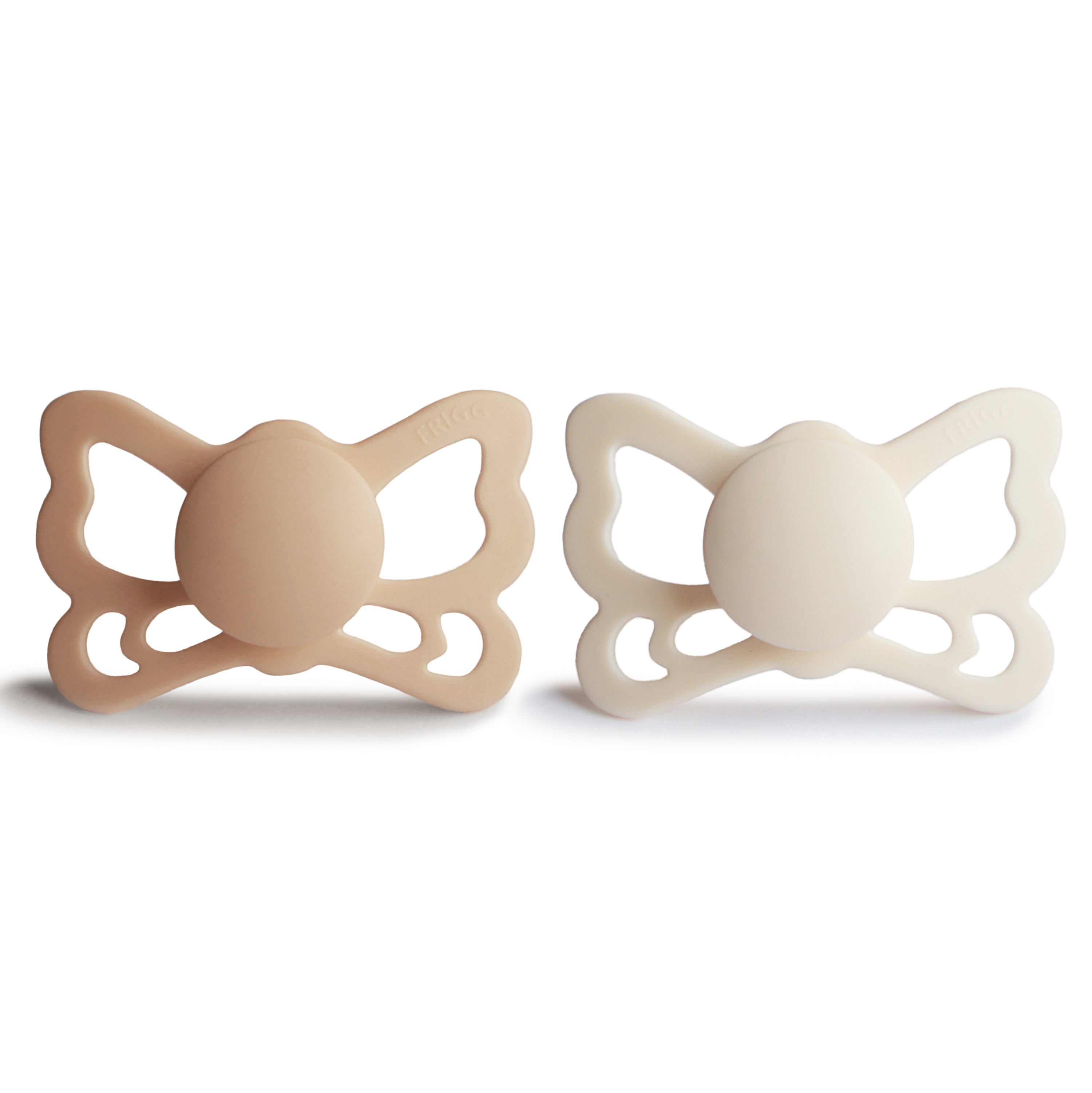 FRIGG Butterfly Anatomical Silicone Pacifier 2-Pack (6-18 Months) SILICONE FRIGG PACIFIERS Mushie   