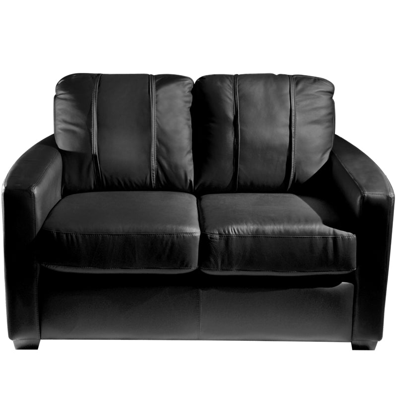 Silver Loveseat with Milwaukee Bucks Team Commemorative Logo