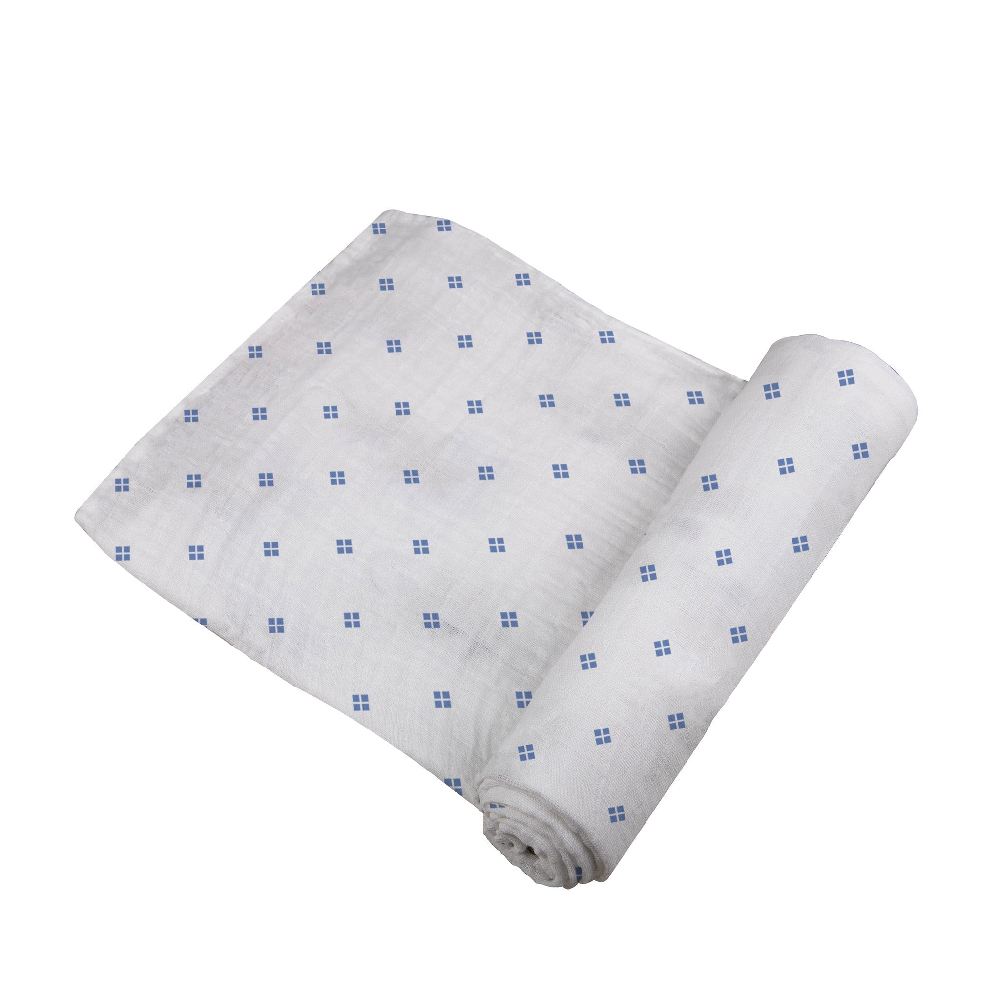 Periwinkle Diamond Polka Dot Swaddle