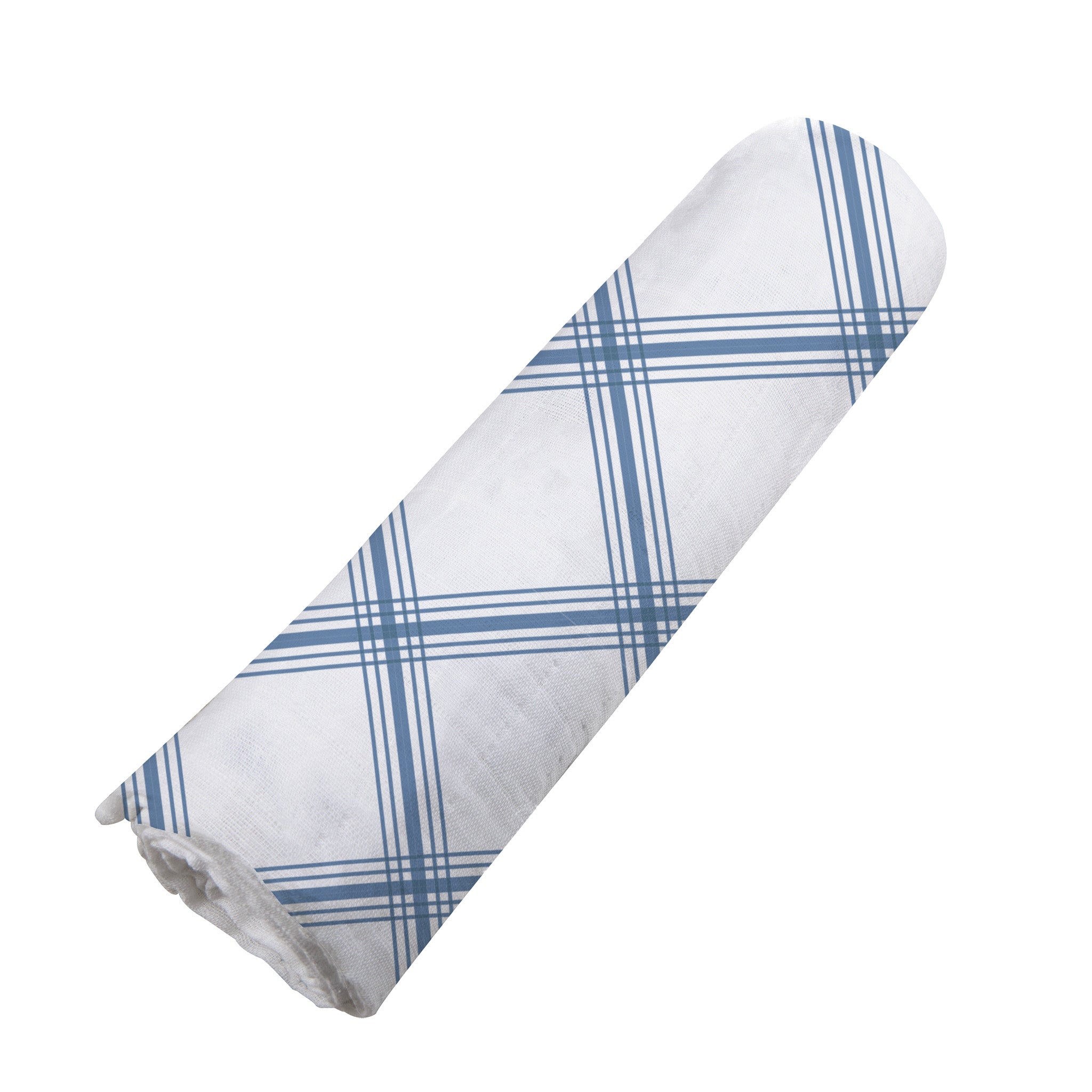 Blue Buffalo Check Plaid Swaddle