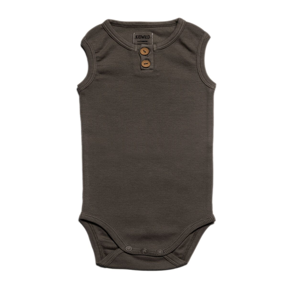 Organic Vintage Bodysuit S/L - Slate