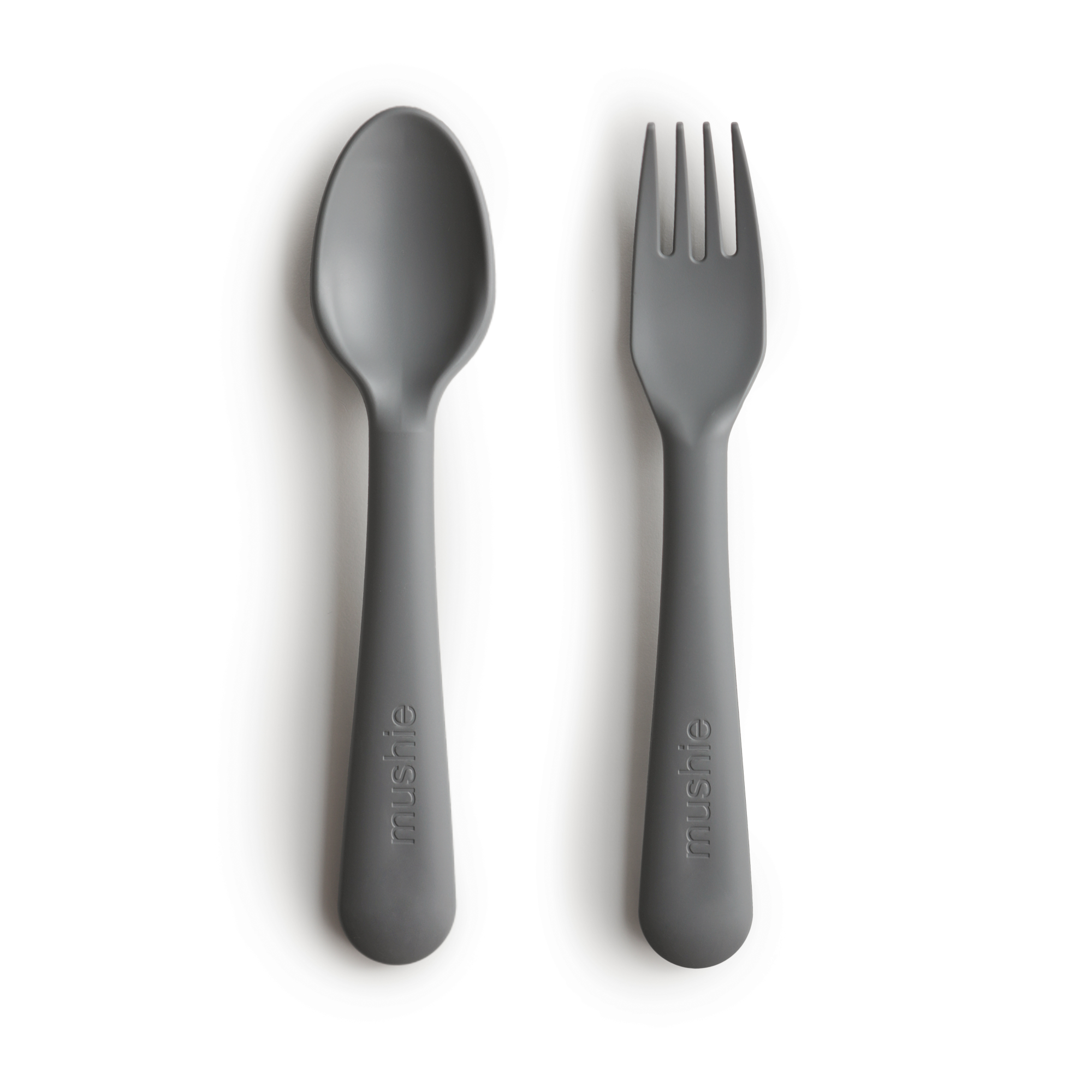 Dinnerware Fork and Spoon Set Dinnerware Mushie Smoke  