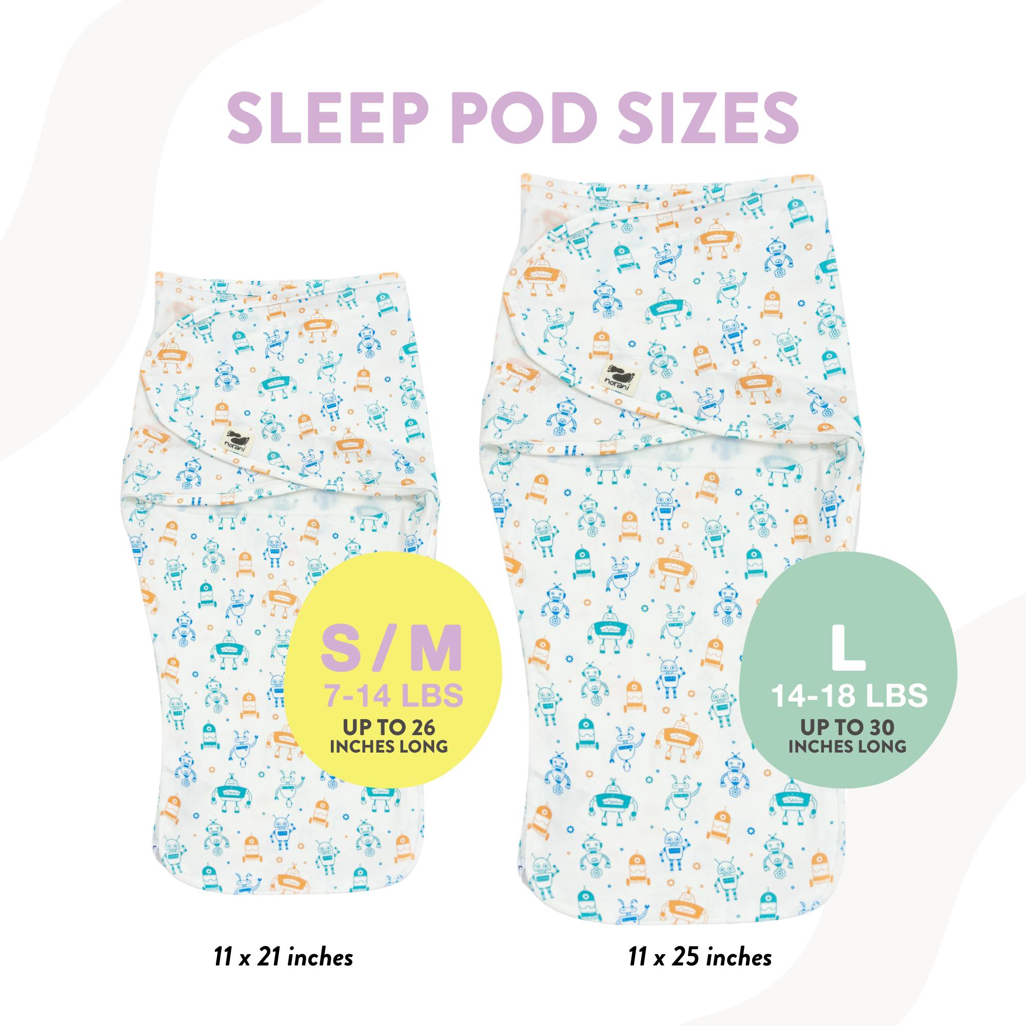 Snugababe Swaddle™ Sleep Pod - Robots