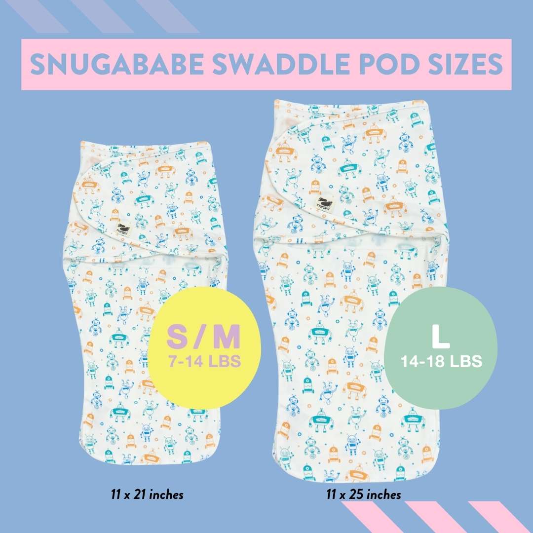 Snugababe Swaddle™ Sleep Pod - Robots