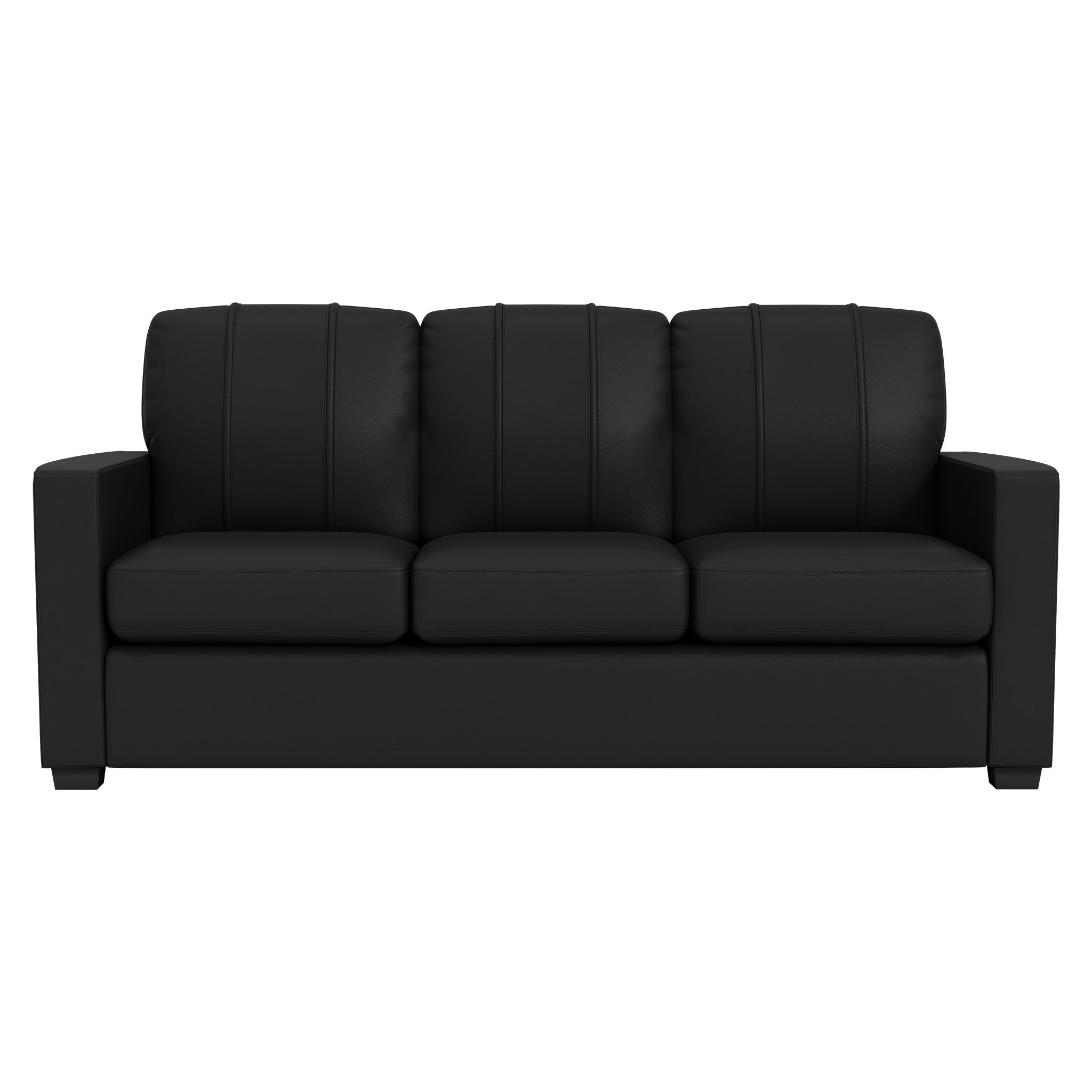 Silver Sofa with Denver Nuggets 2023 Championship Logo