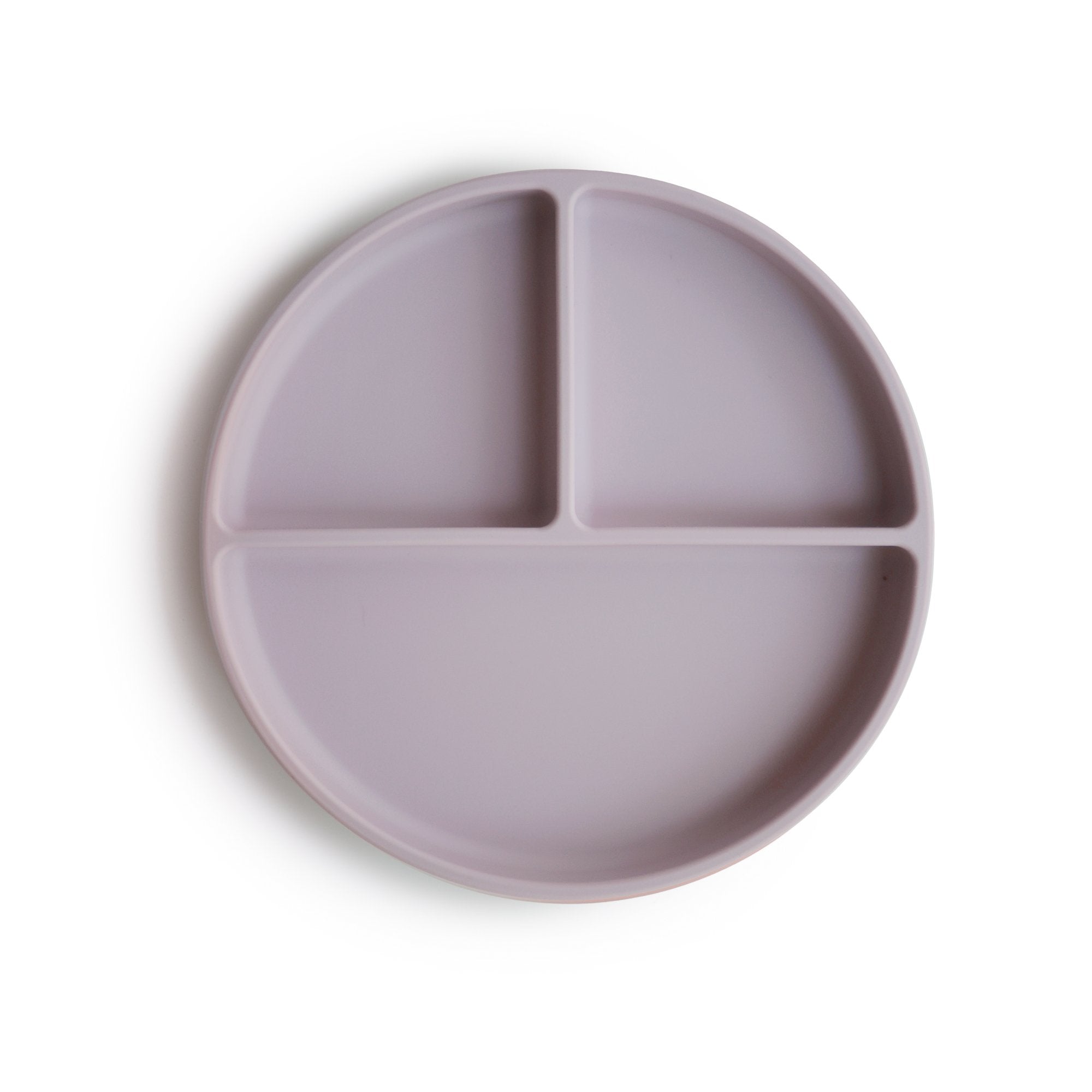 Silicone Suction Plate silicone tableware Mushie Soft Lilac  