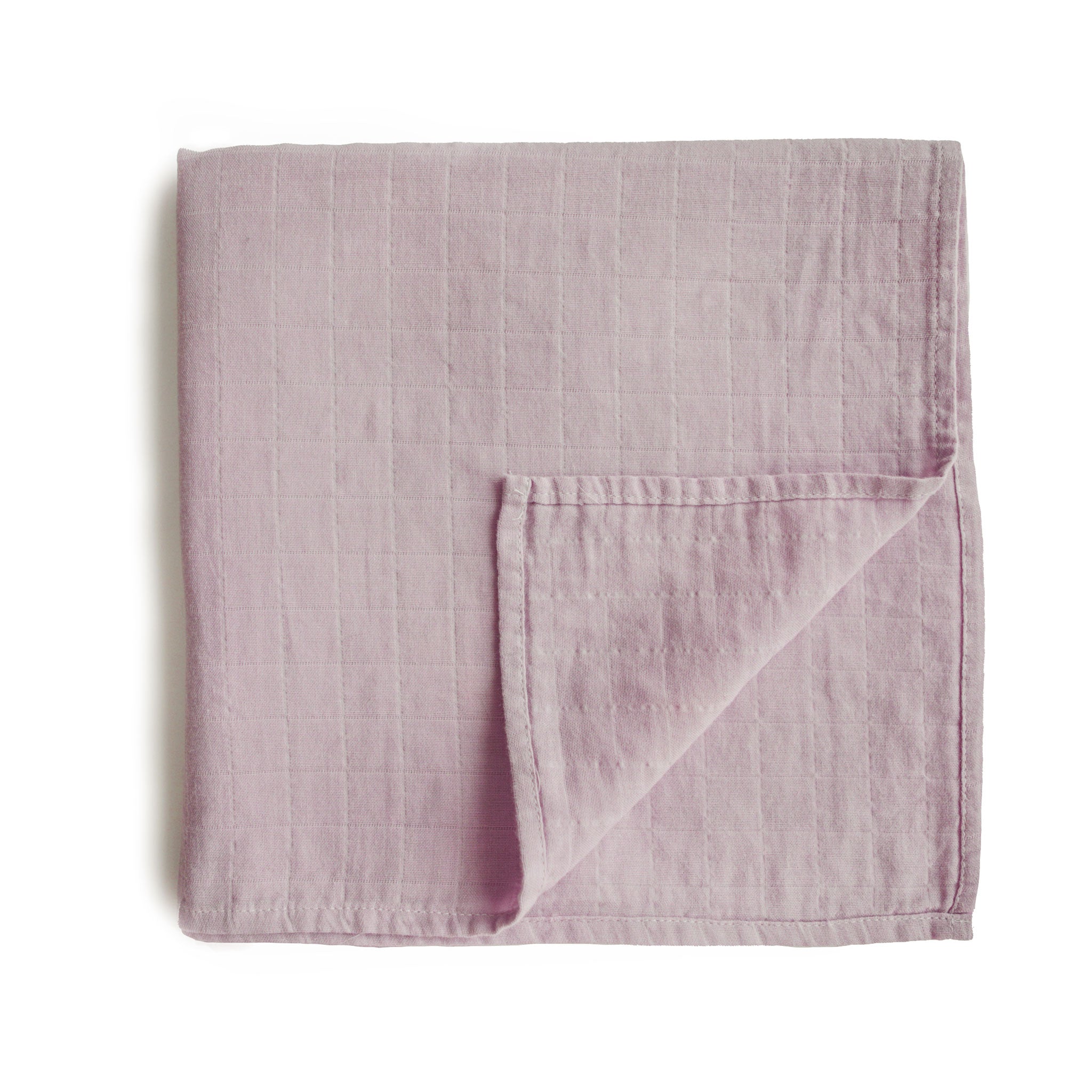 Organic Cotton Muslin Swaddle Blanket Swaddle Mushie Soft Mauve  