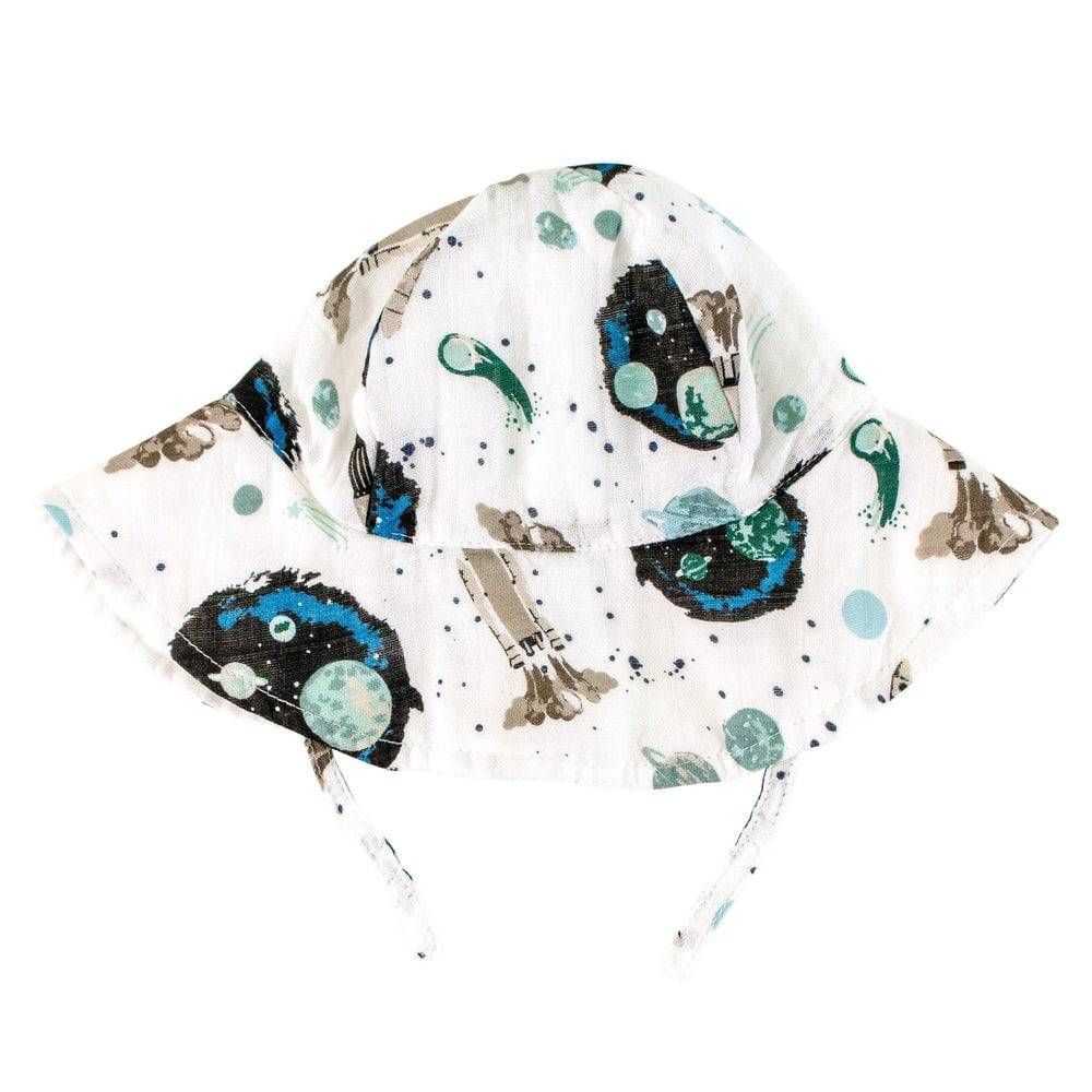 Space Oh So Soft Muslin Sun Hat Sun Hat Bebe au Lait   