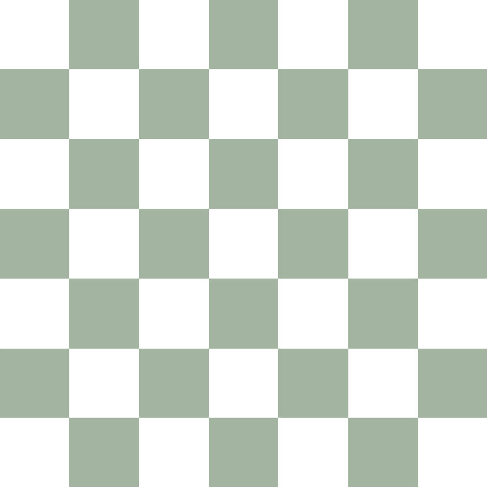 Sage Checkerboard Splash Mat  - A Waterproof Catch-All for Highchair Spills and More!