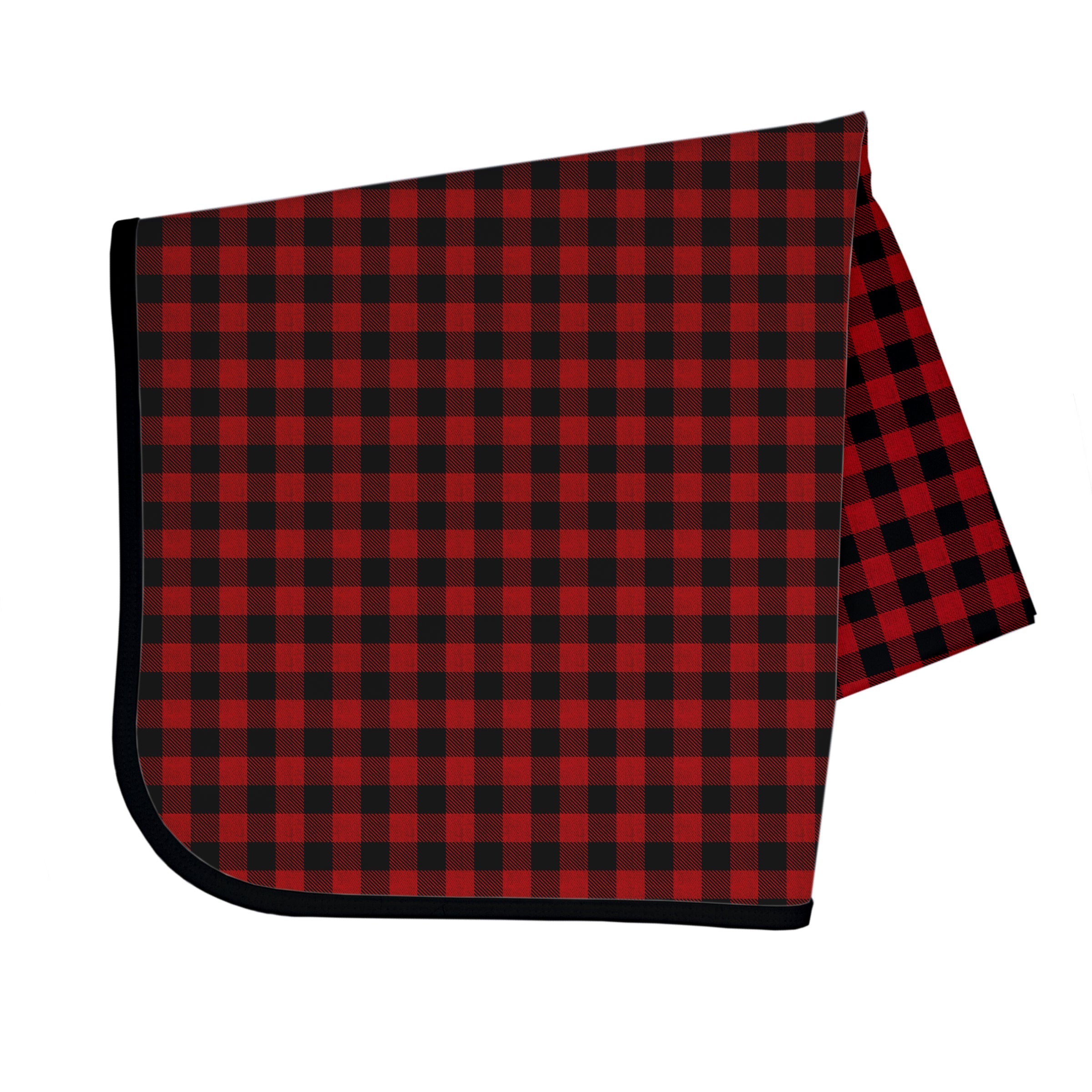 Red Buffalo Plaid Splash Mat - A Waterproof Catch-All for Highchair Spills and More!  BapronBaby   