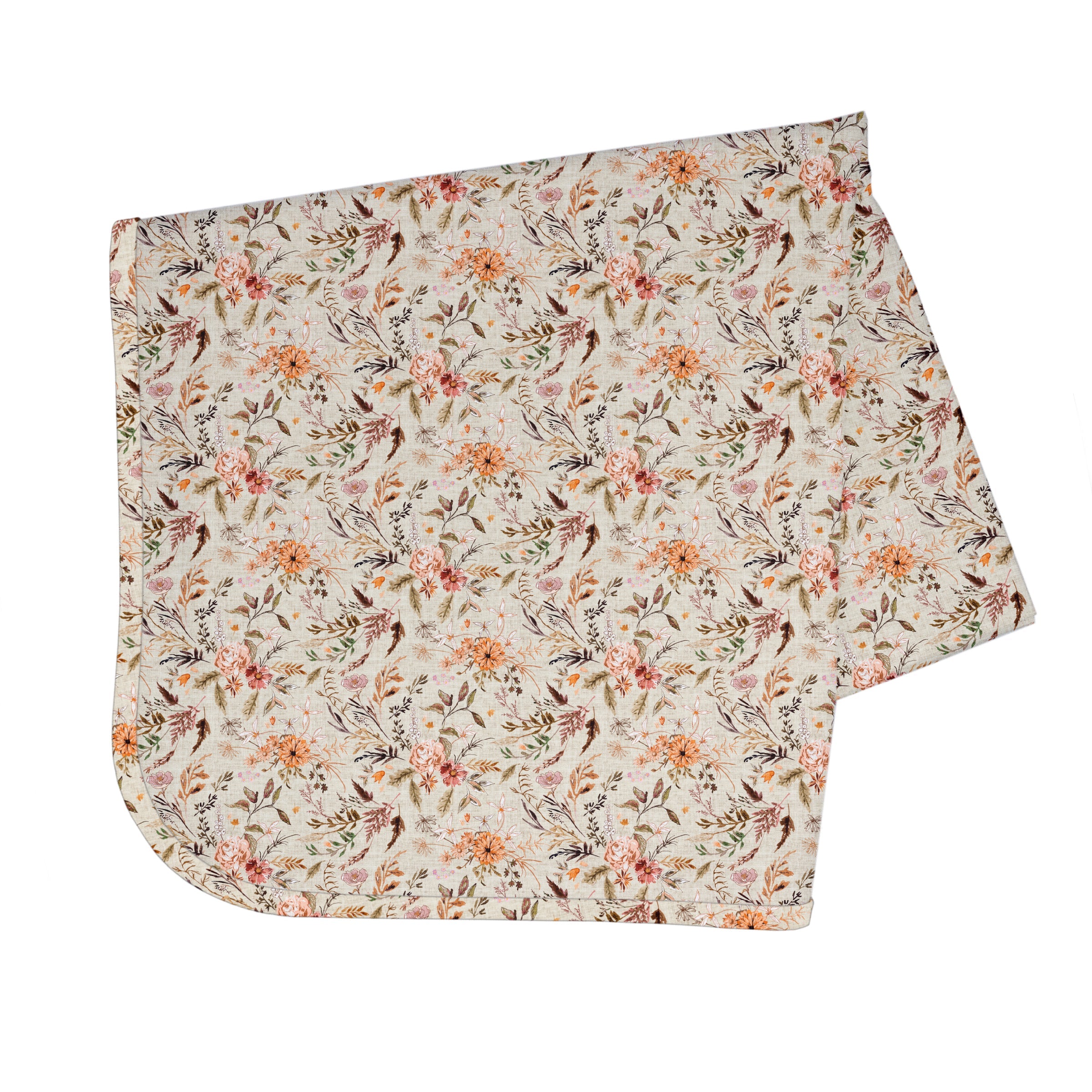 Delilah Floral Splash Mat - A Waterproof Catch-All for Highchair Spills and More!  BapronBaby   