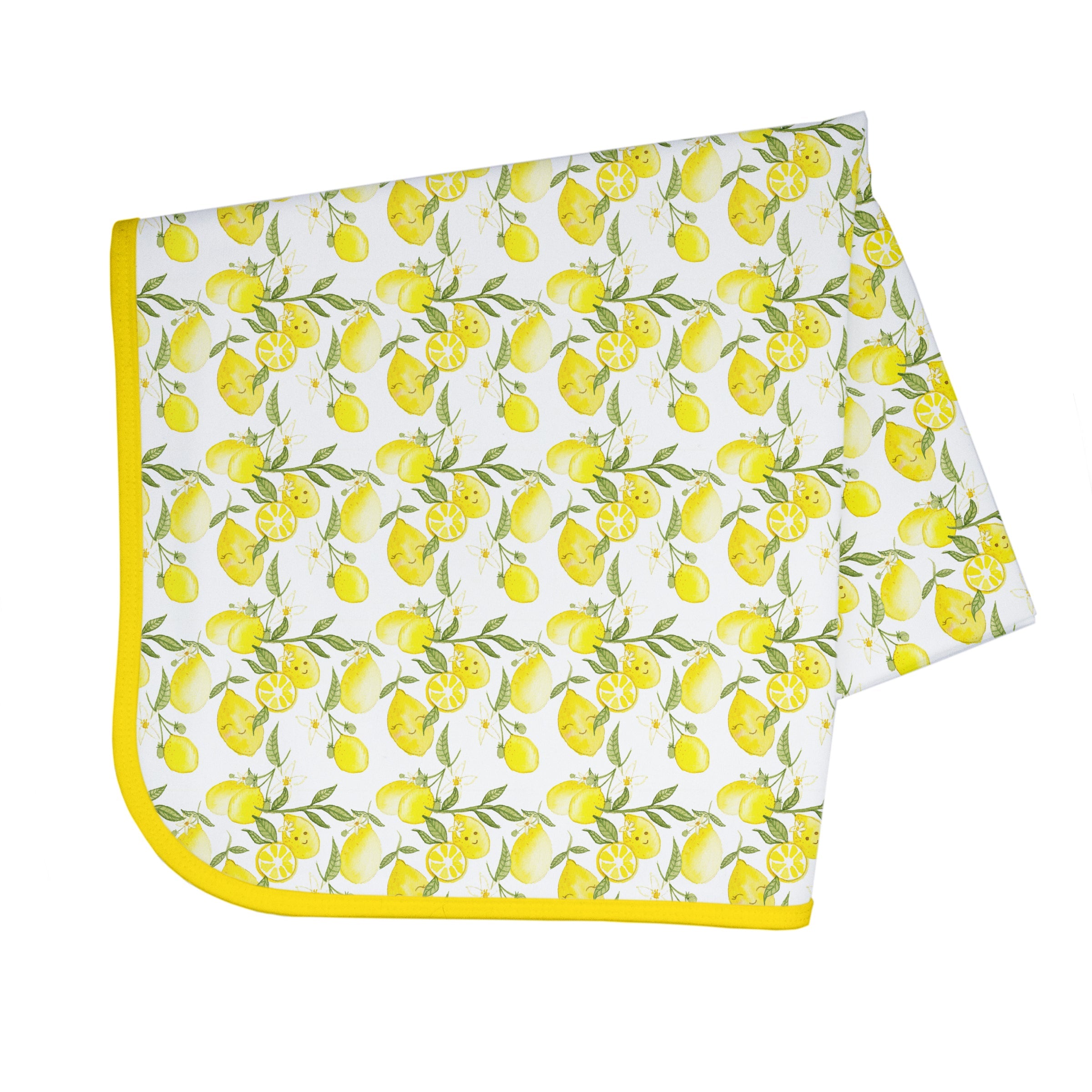 Fresh Lemon Splash Mat - A Waterproof Catch-All for Highchair Spills and More!  BapronBaby   