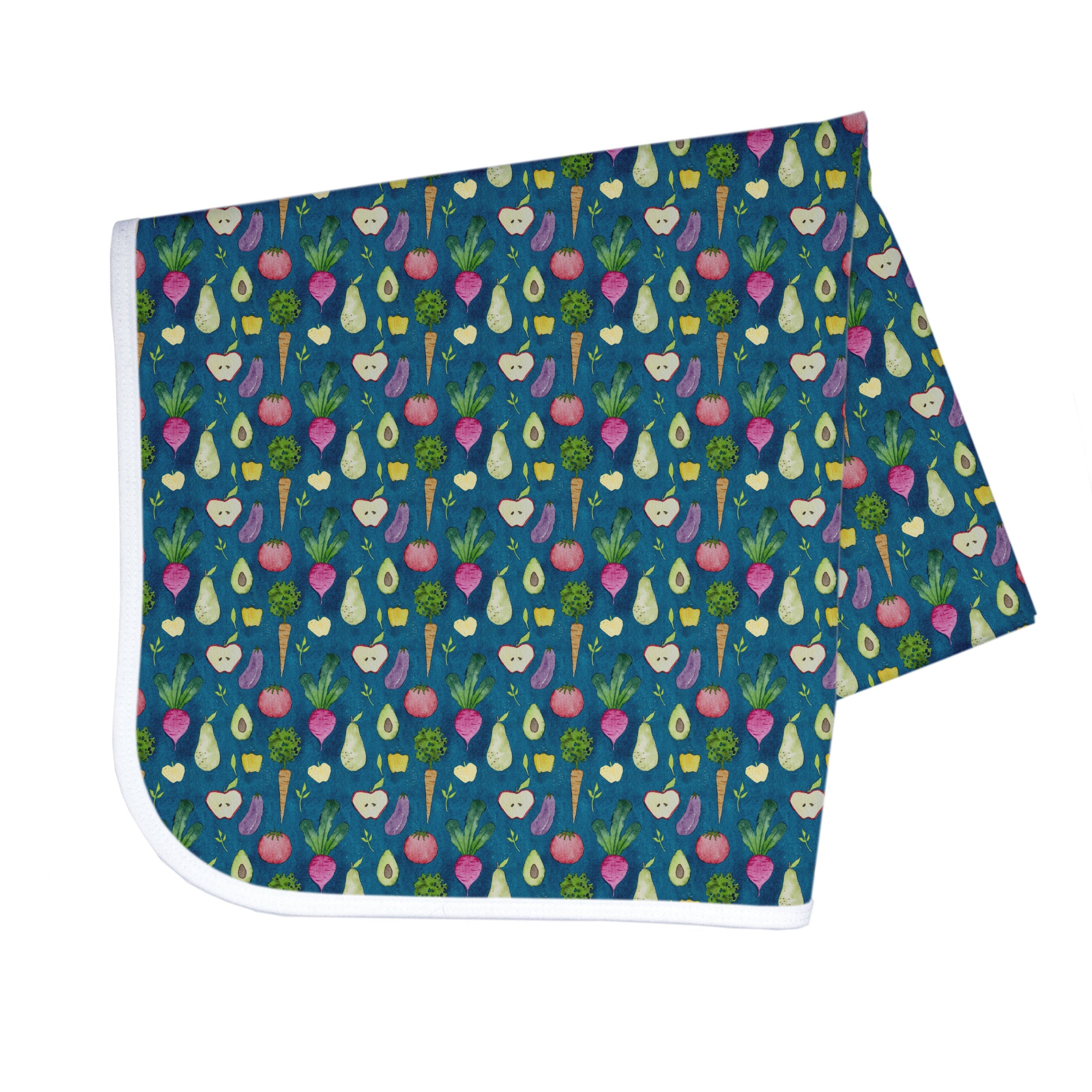 Organic Produce Splash Mat - A Waterproof Catch-All for Highchair Spills and More!  BapronBaby   