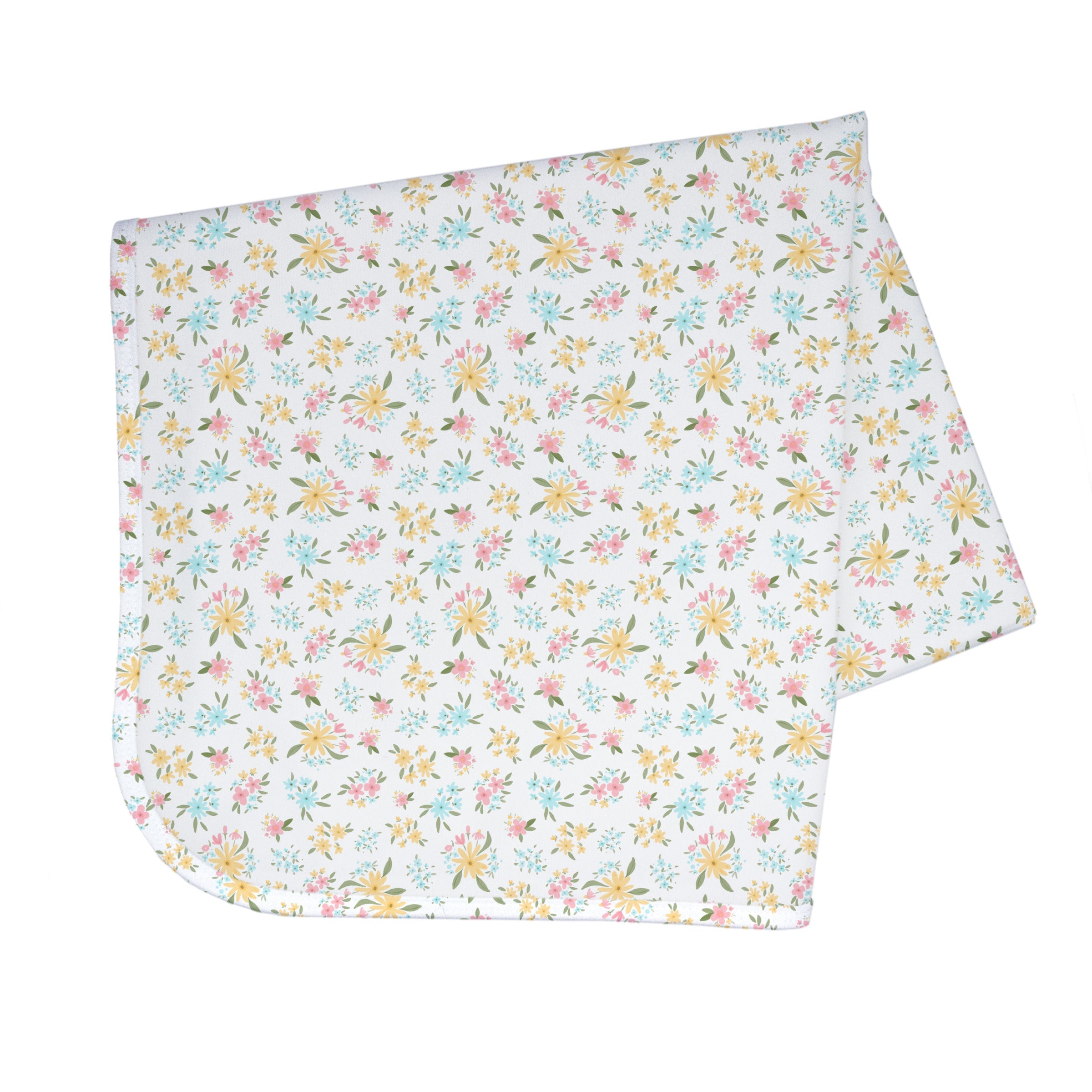 Pastel Floral Splash Mat - A Waterproof Catch-All for Highchair Spills and More!  BapronBaby   