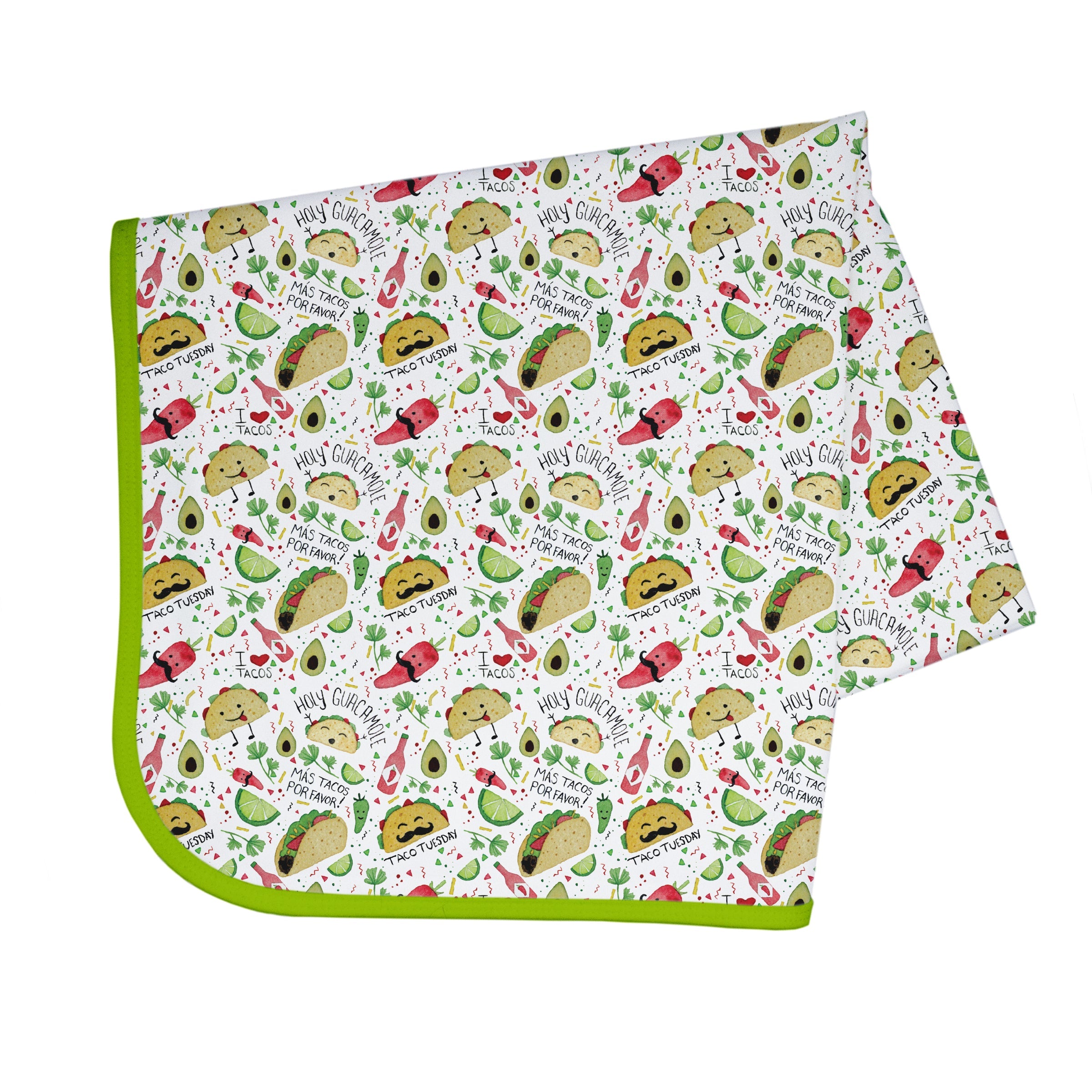 Taco Party Splash Mat - A Waterproof Catch-All for Highchair Spills and More!  BapronBaby   