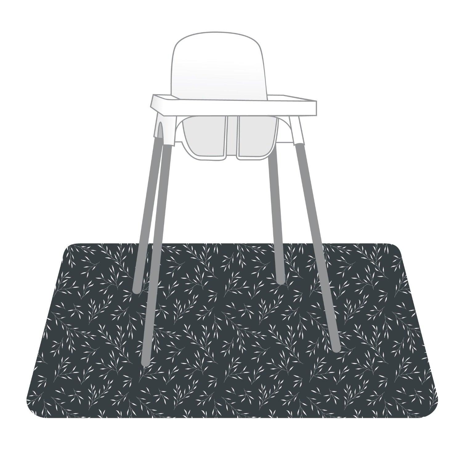 Willow Splash Mat - A Waterproof Catch-All for Highchair Spills and More!  BapronBaby   