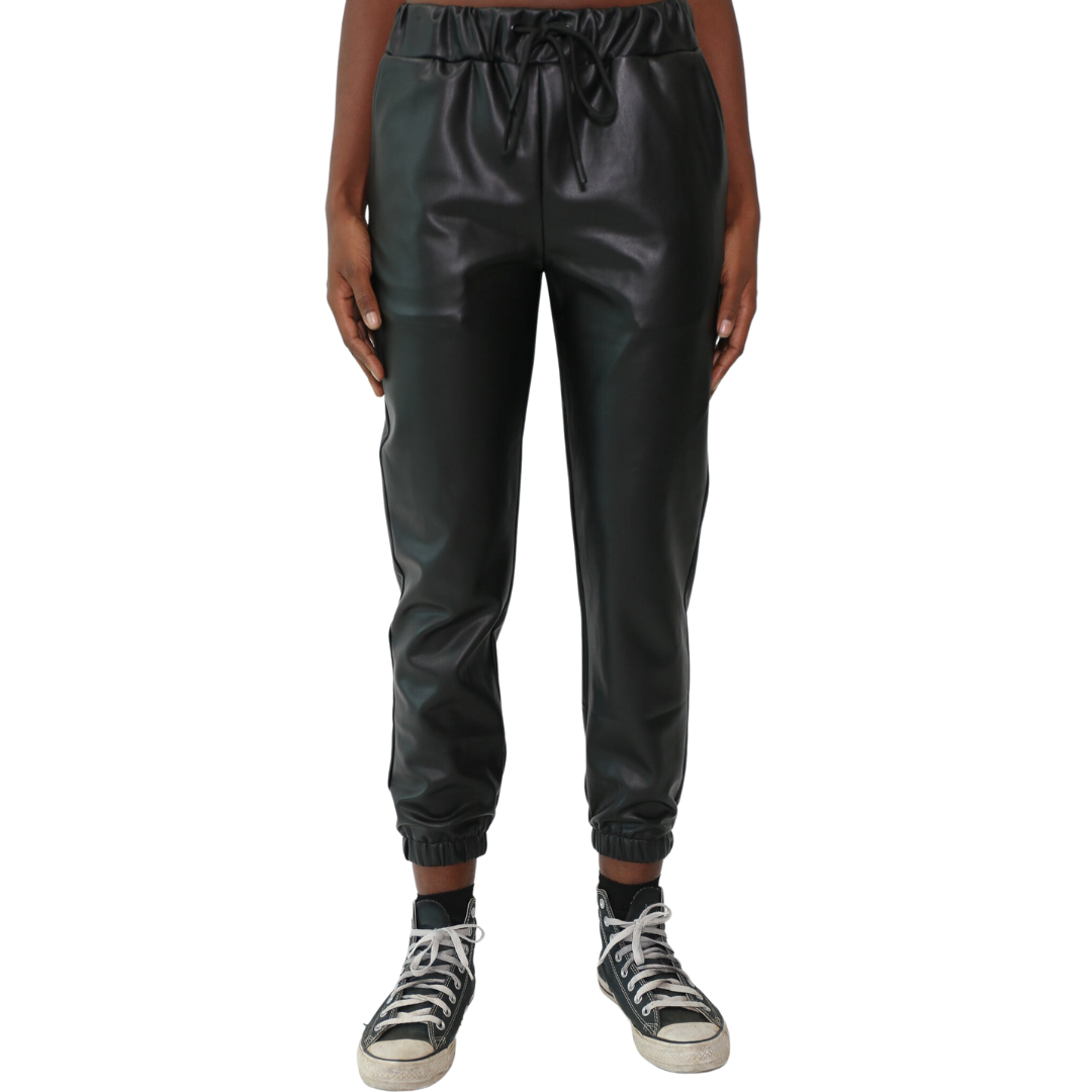 Downtown Pant - Leather Onyx