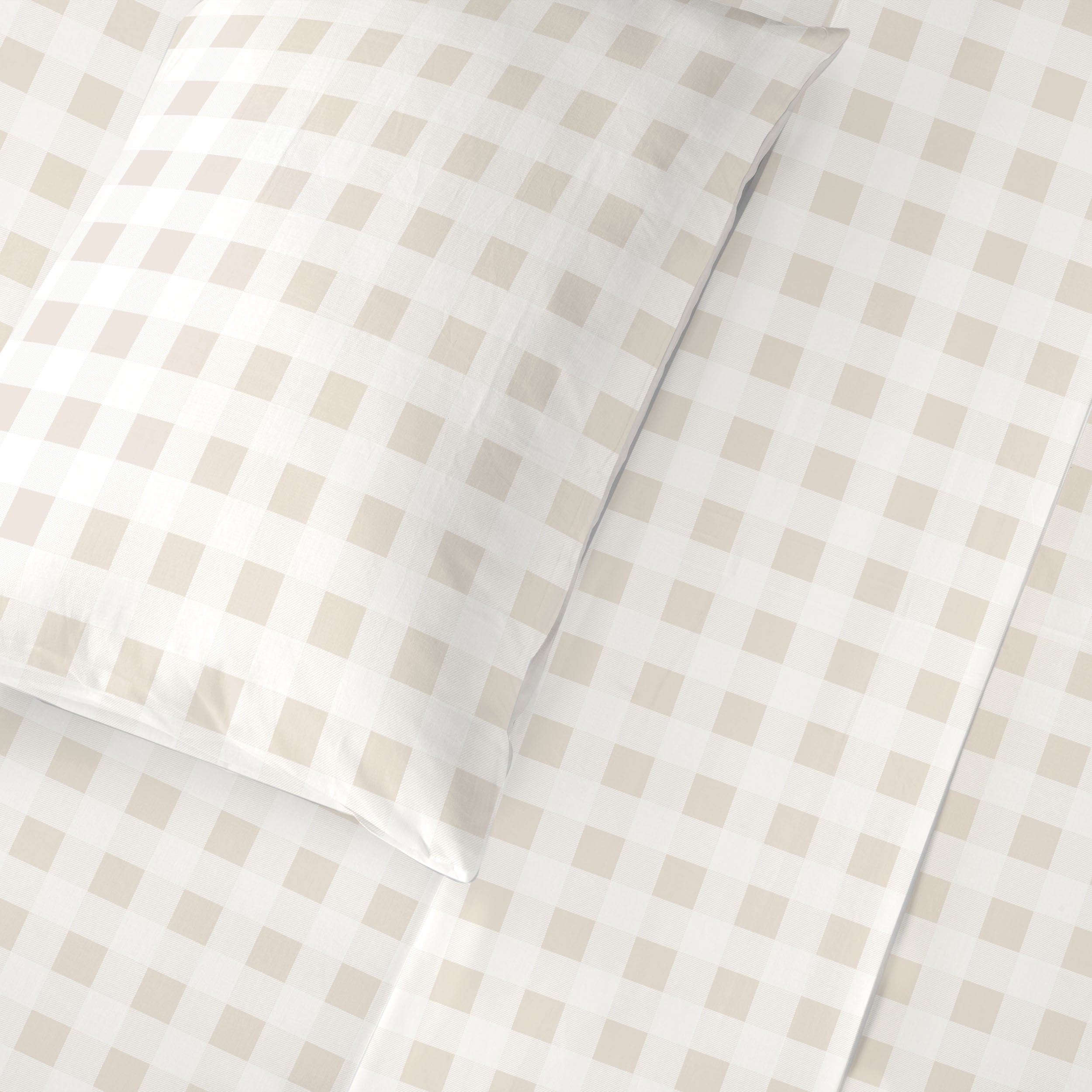 Organic Cotton Sheet Set - Plaid Sheet Set Makemake Organics   