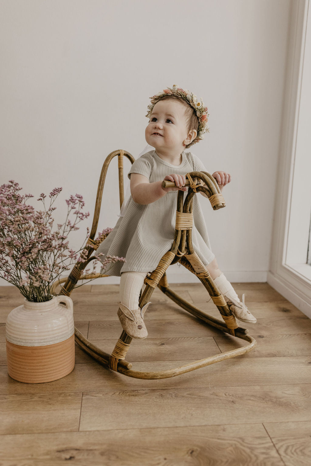 Flax Bunnies // Cute Critters Leather Shoes Baby and Toddler Bunny Baby Shoes Starry Knight Design   