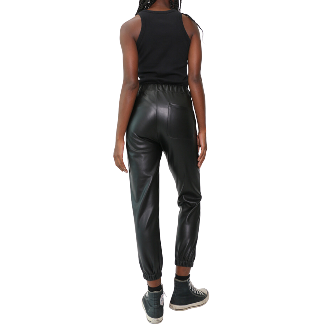 Downtown Pant - Leather Onyx
