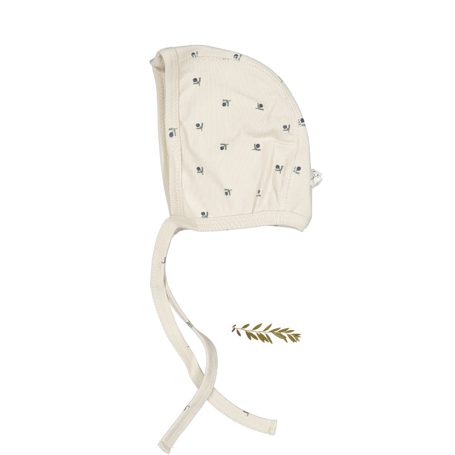 The Printed Bonnet - Mini Stitch Blue