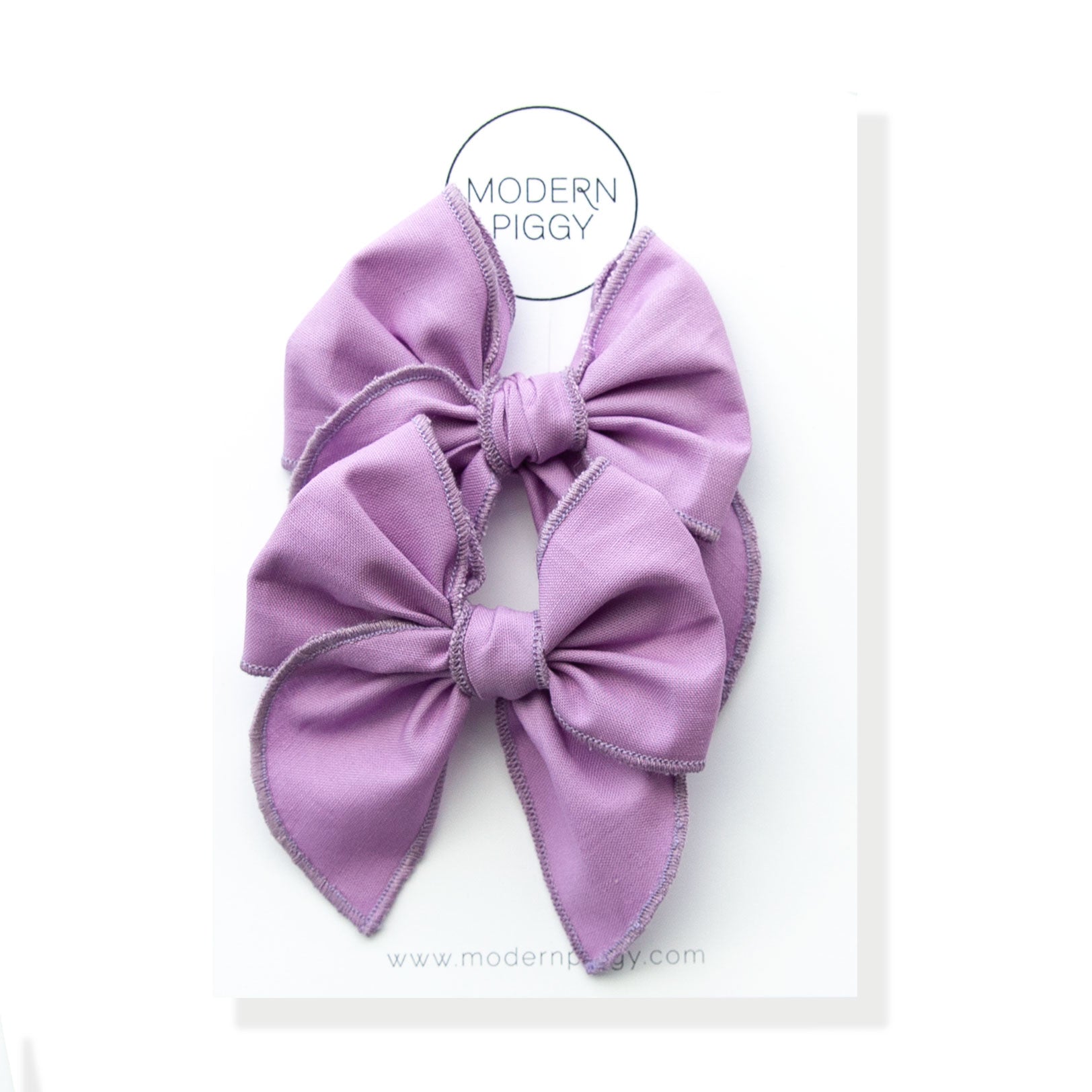 Striking Purple | Pigtail Set - Petite Party Bow