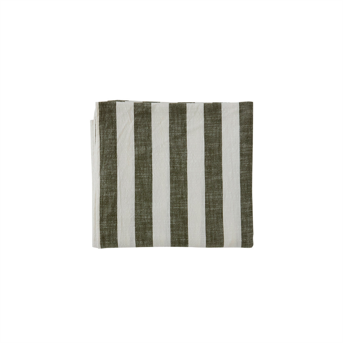 Striped Tablecloth - Small - Olive