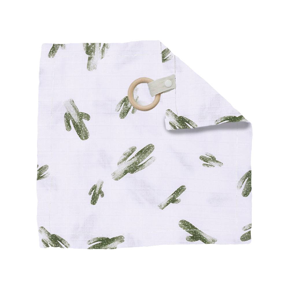 Saguaro Oh So Soft Muslin Teether Blanket Teether Blanket Bebe au Lait   