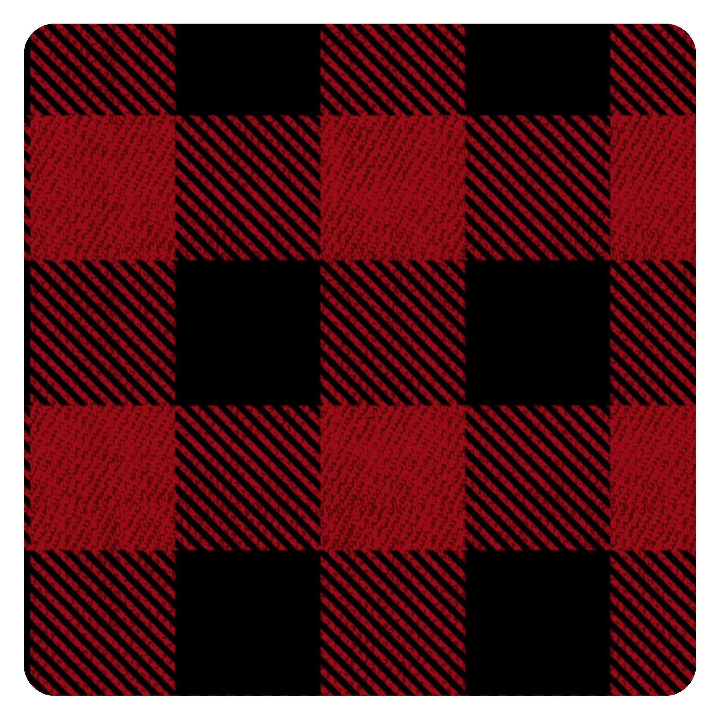 Red Buffalo Plaid Splash Mat - A Waterproof Catch-All for Highchair Spills and More!  BapronBaby   