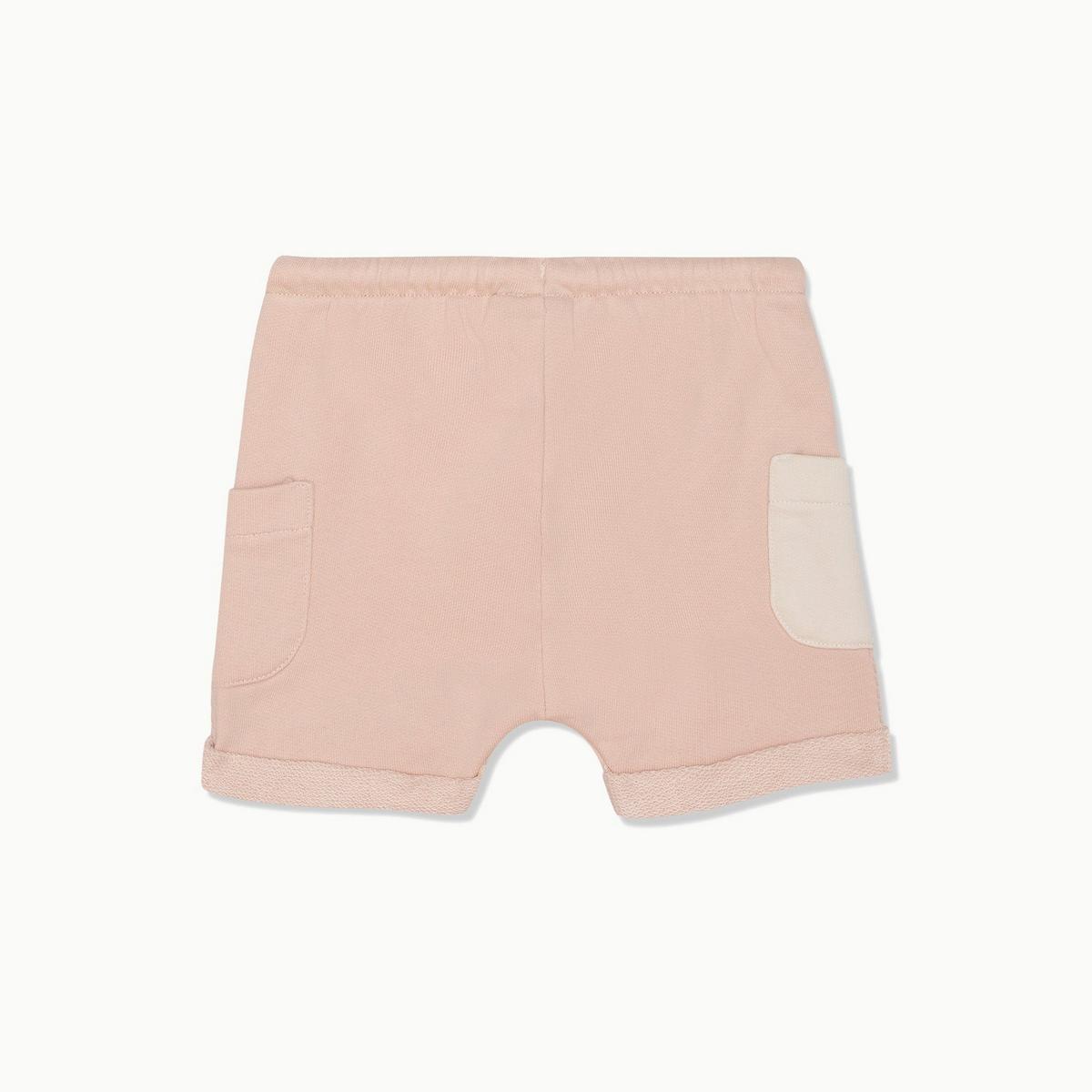 Recycled Cotton Misty Rose Baby Shorts - Misty Rose