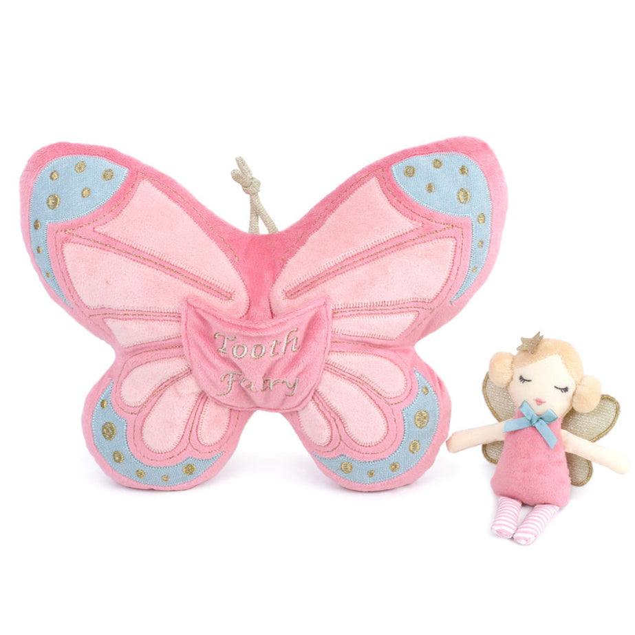 Butterfly Tooth Fairy Pillow and Doll Set