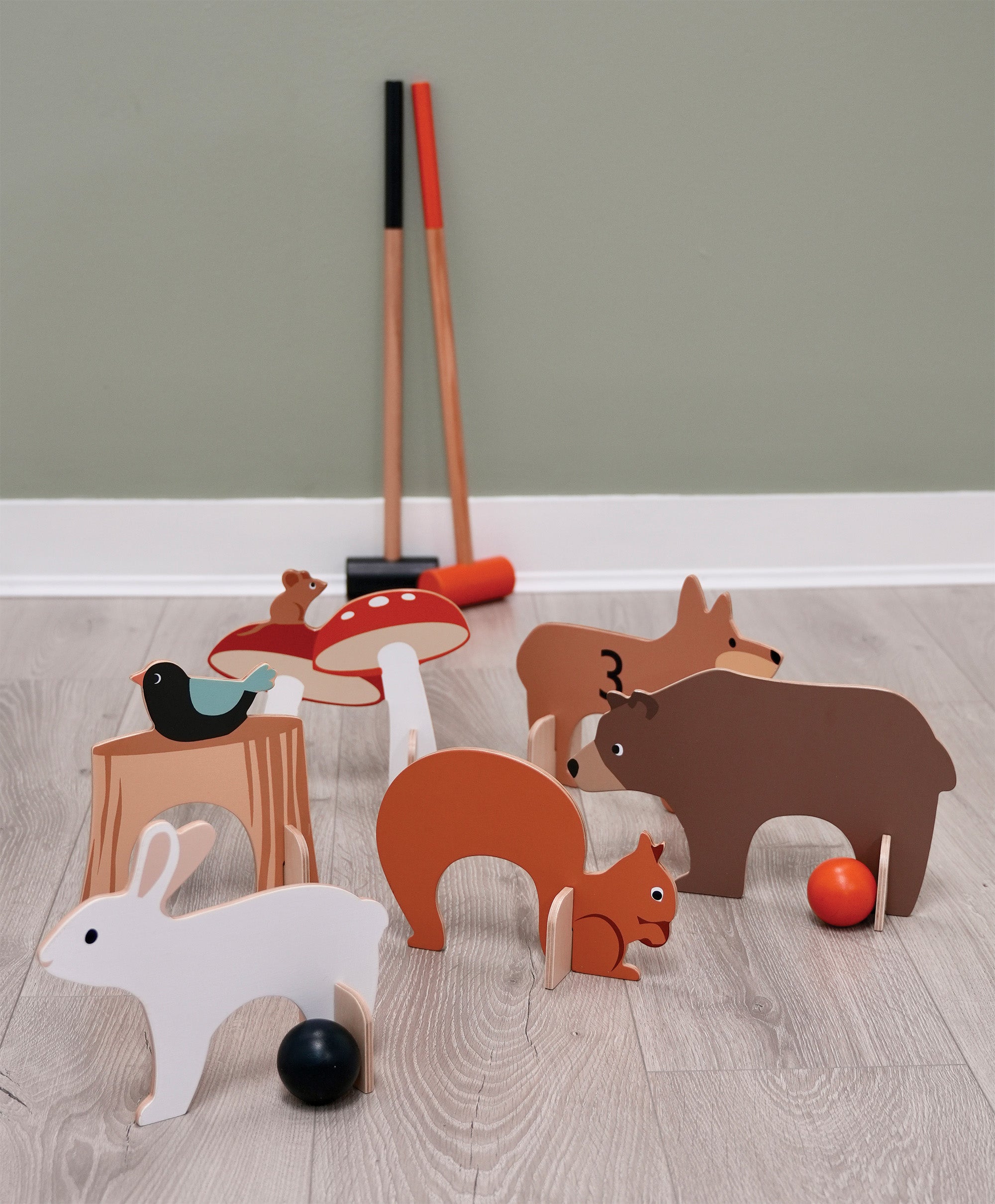 Woodland Indoor Croquet Set  Tender Leaf   