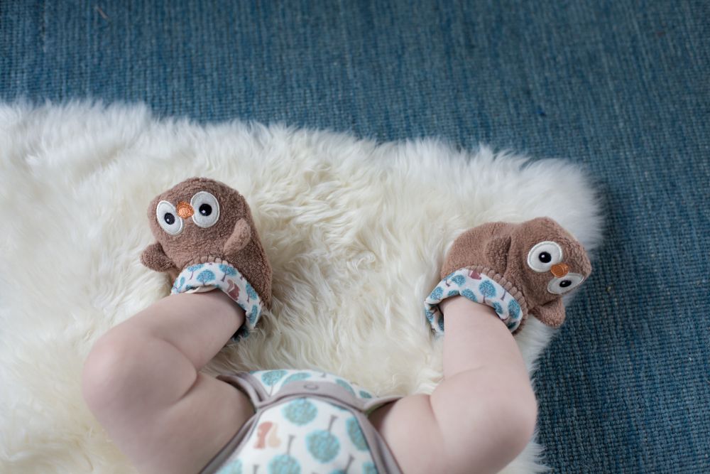 Patterned Booties - Owl