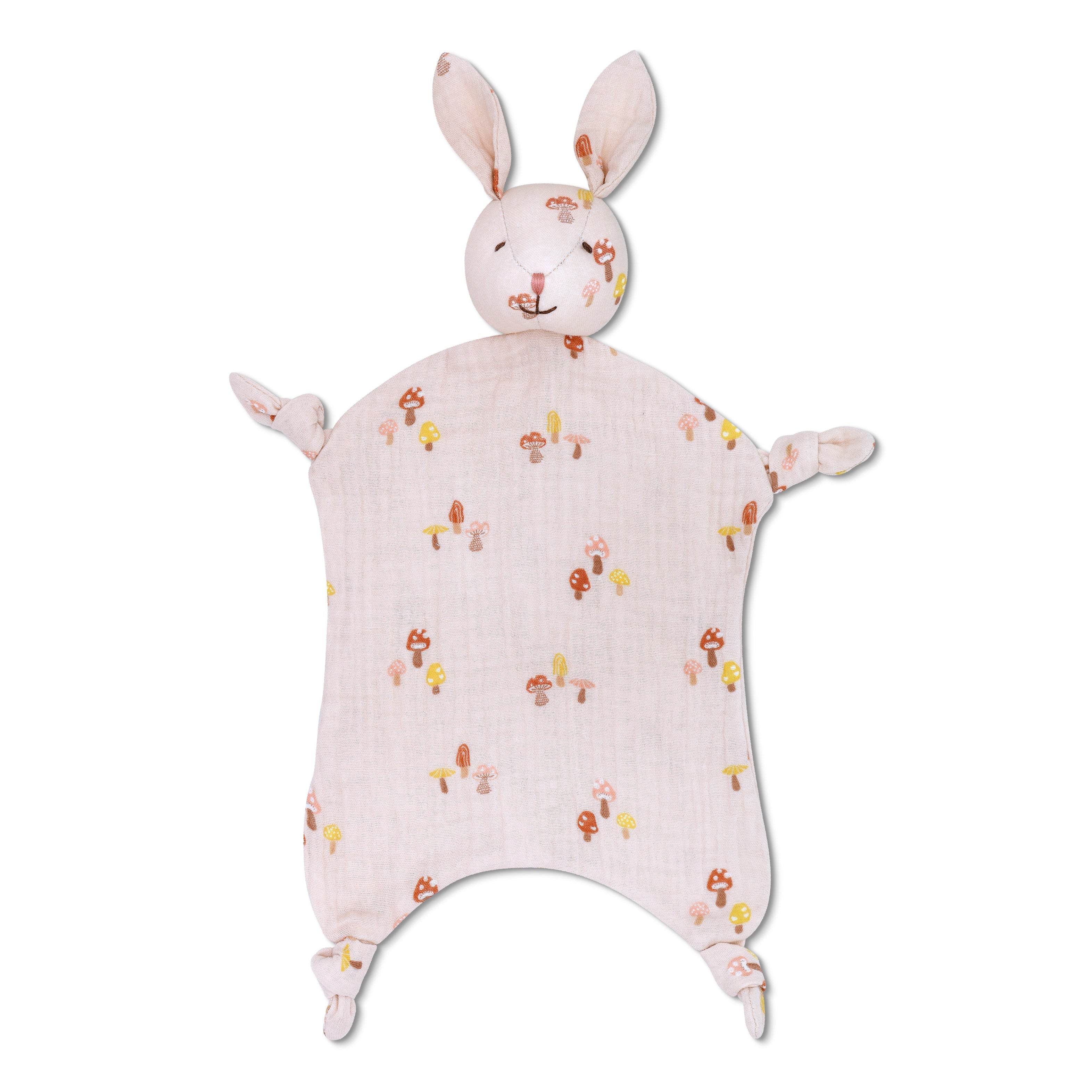 Muslin Bunny Lovey - Mini Mushroom