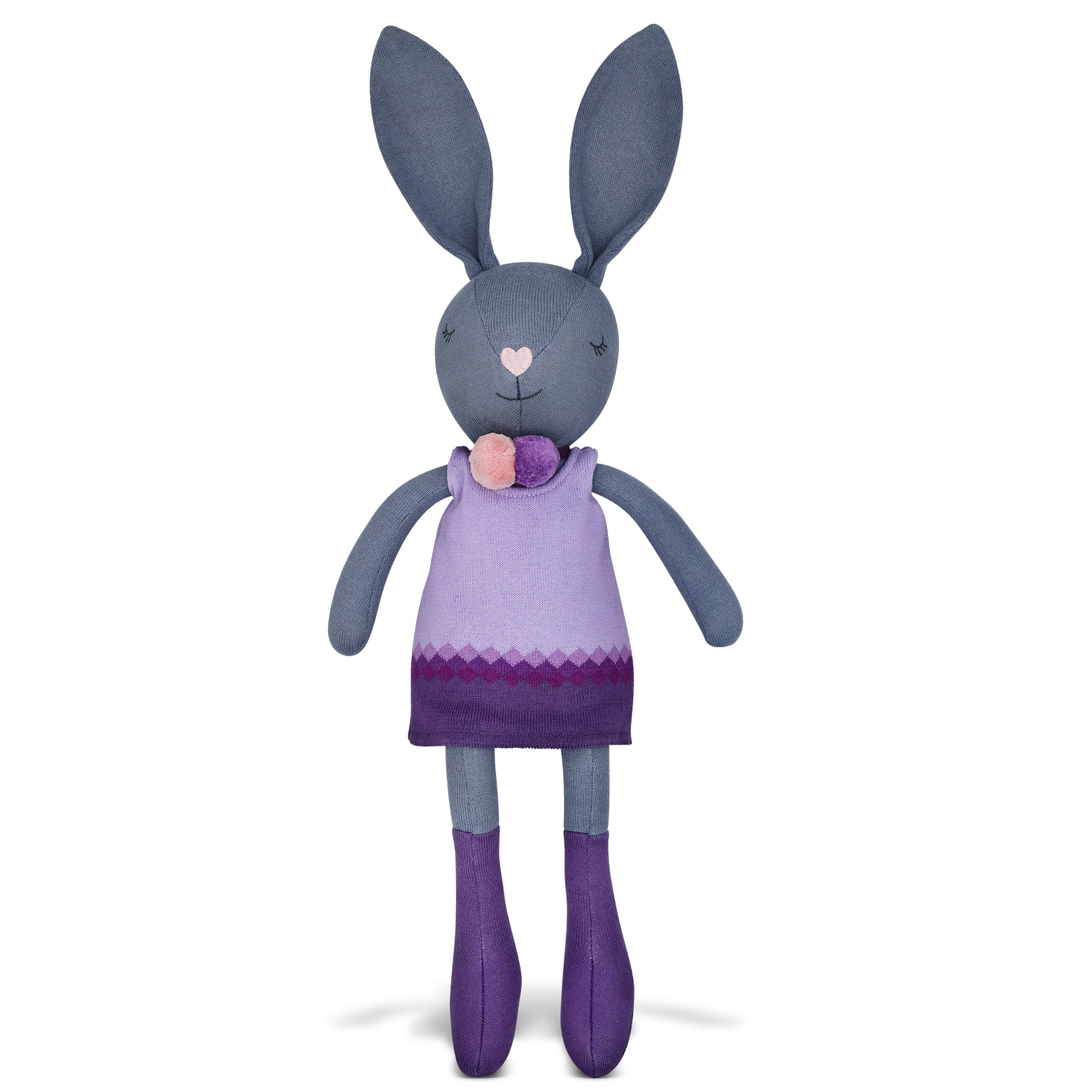 Knit Bunny Plush - Lila