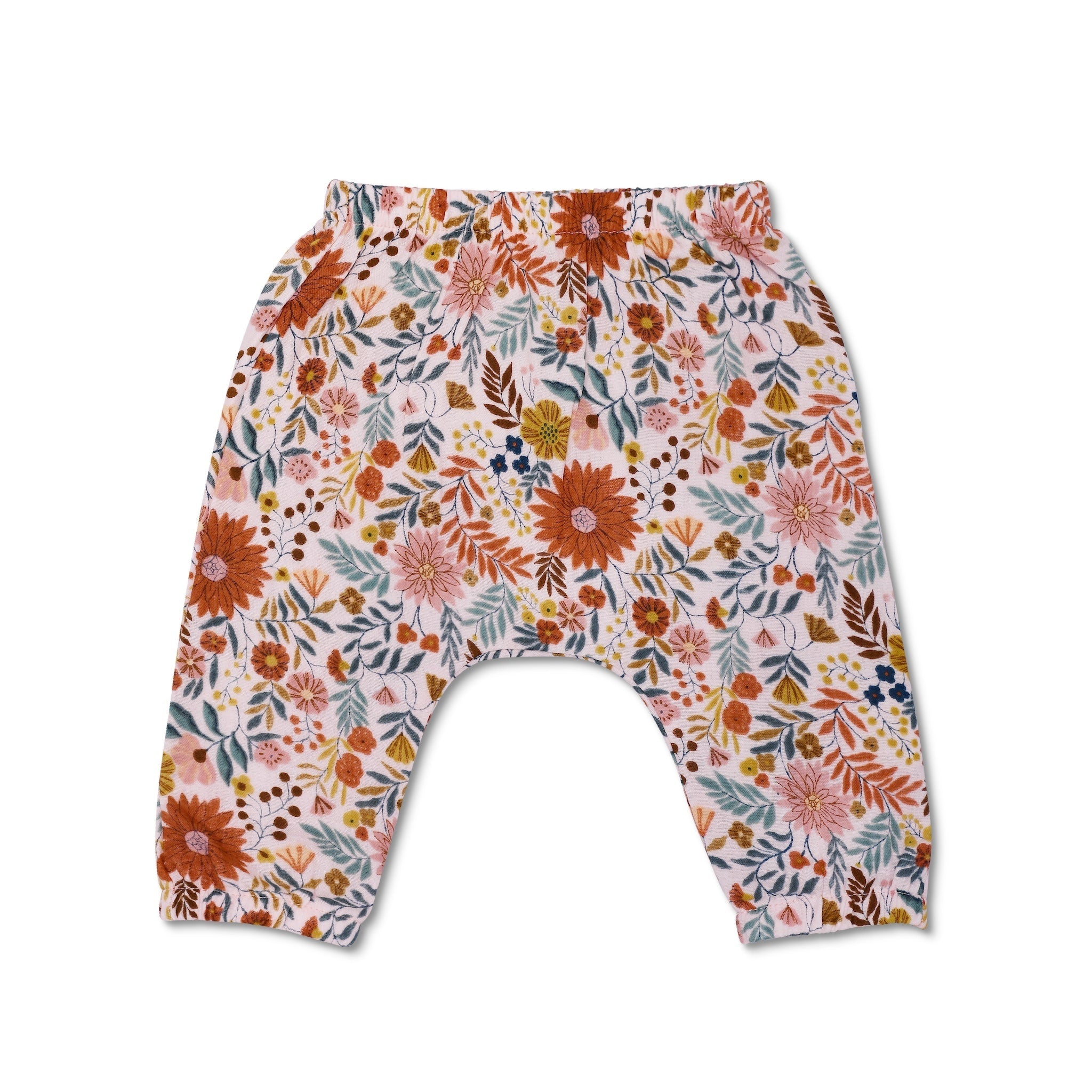 Muslin Pants - Zinnia Bloom