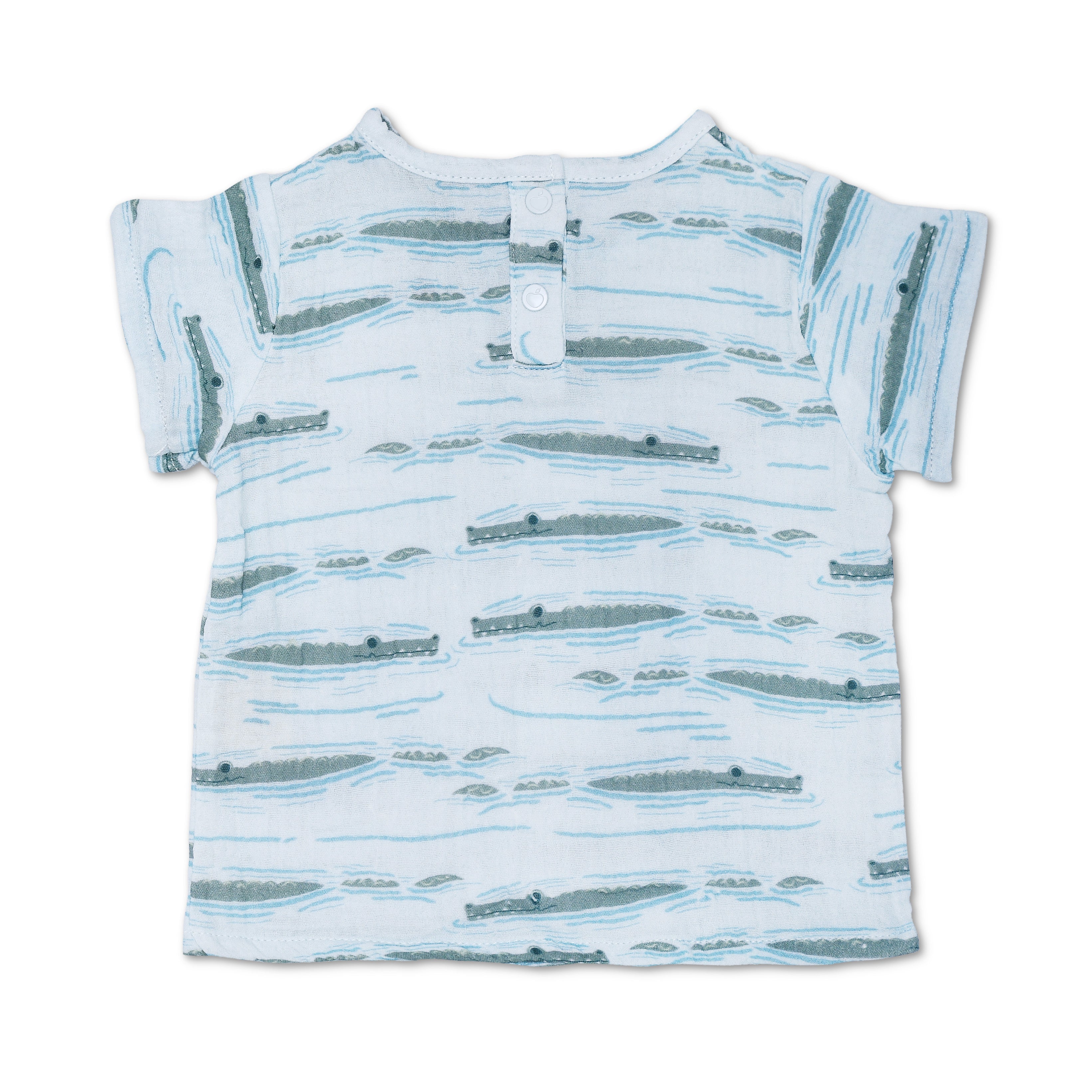 Muslin Short Sleeve Shirt - Alligator Isle