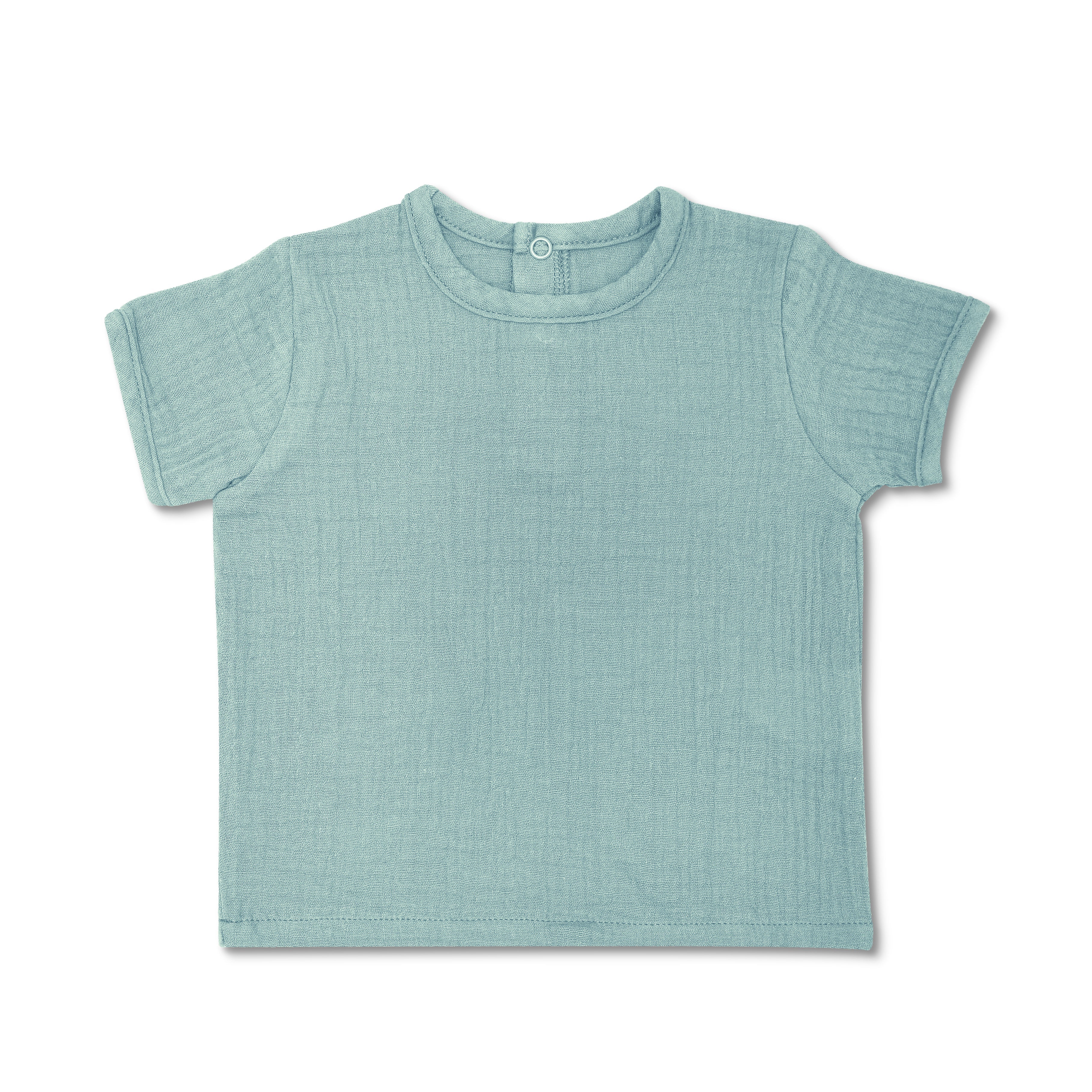 Muslin Short Sleeve Shirt - Teal